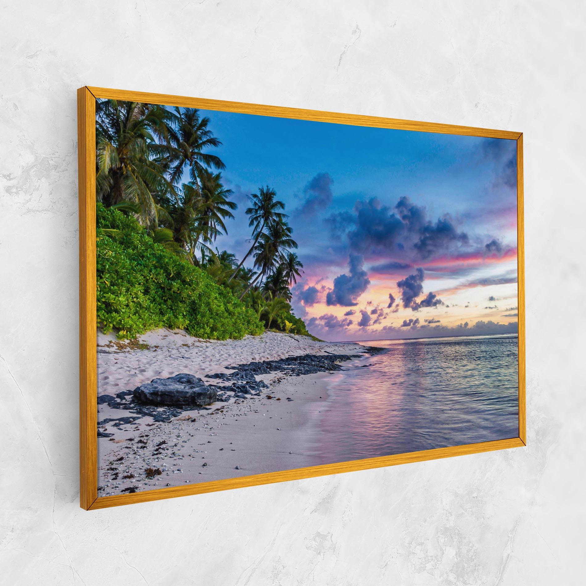 Vászonkép Purple Blue Beach mockup 1