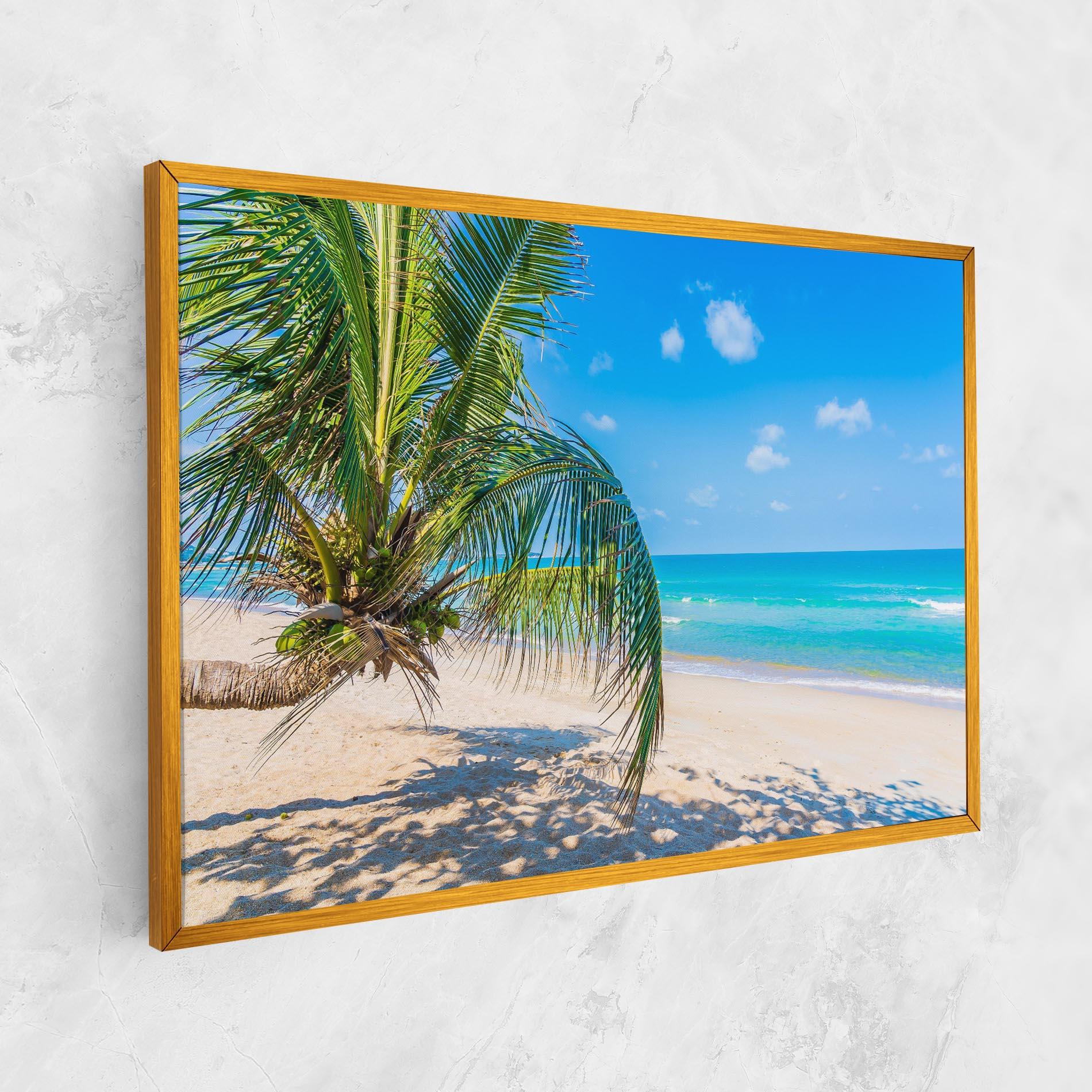 Vászonkép Tropical Beach View mockup 1