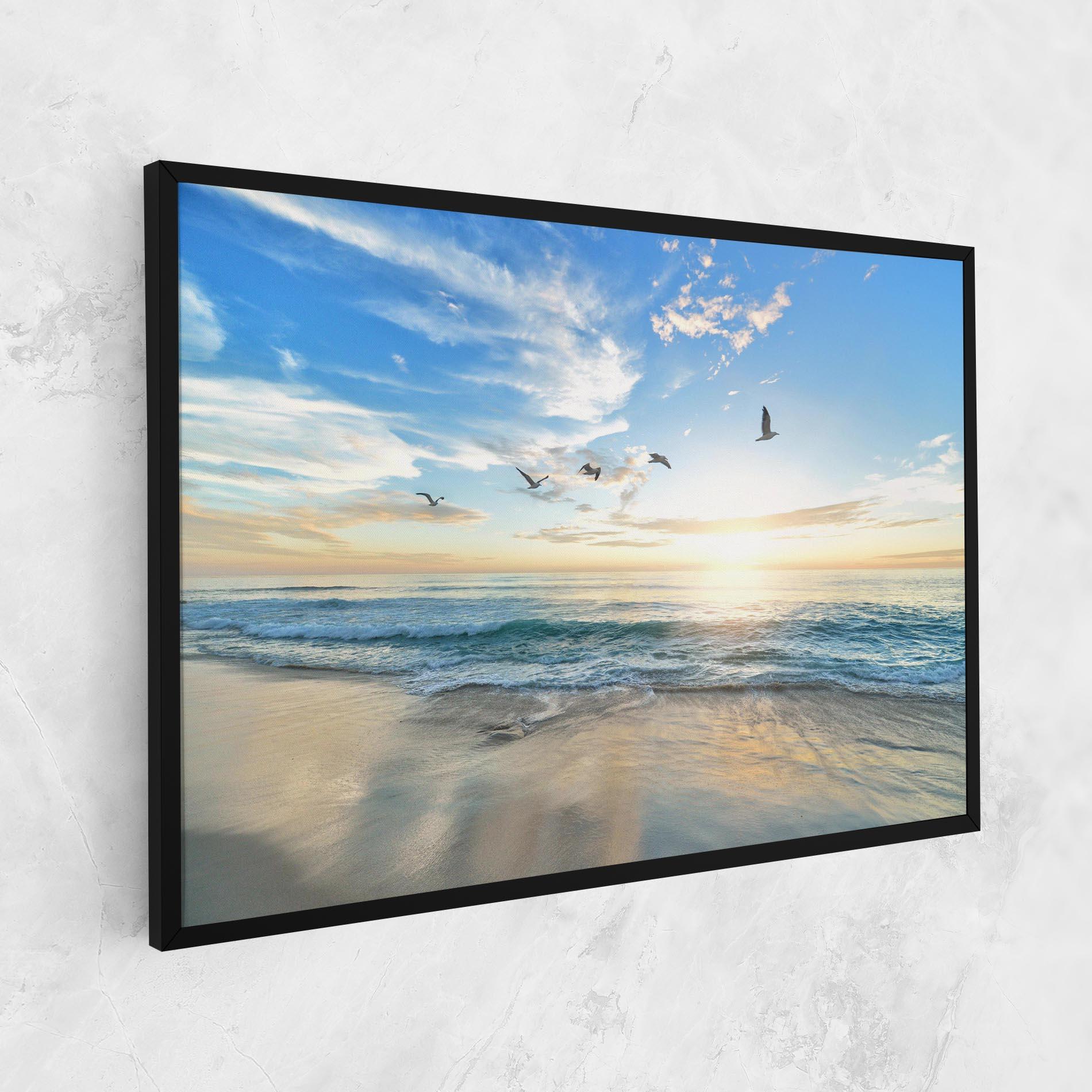 Vászonkép Beautiful Beach mockup 1