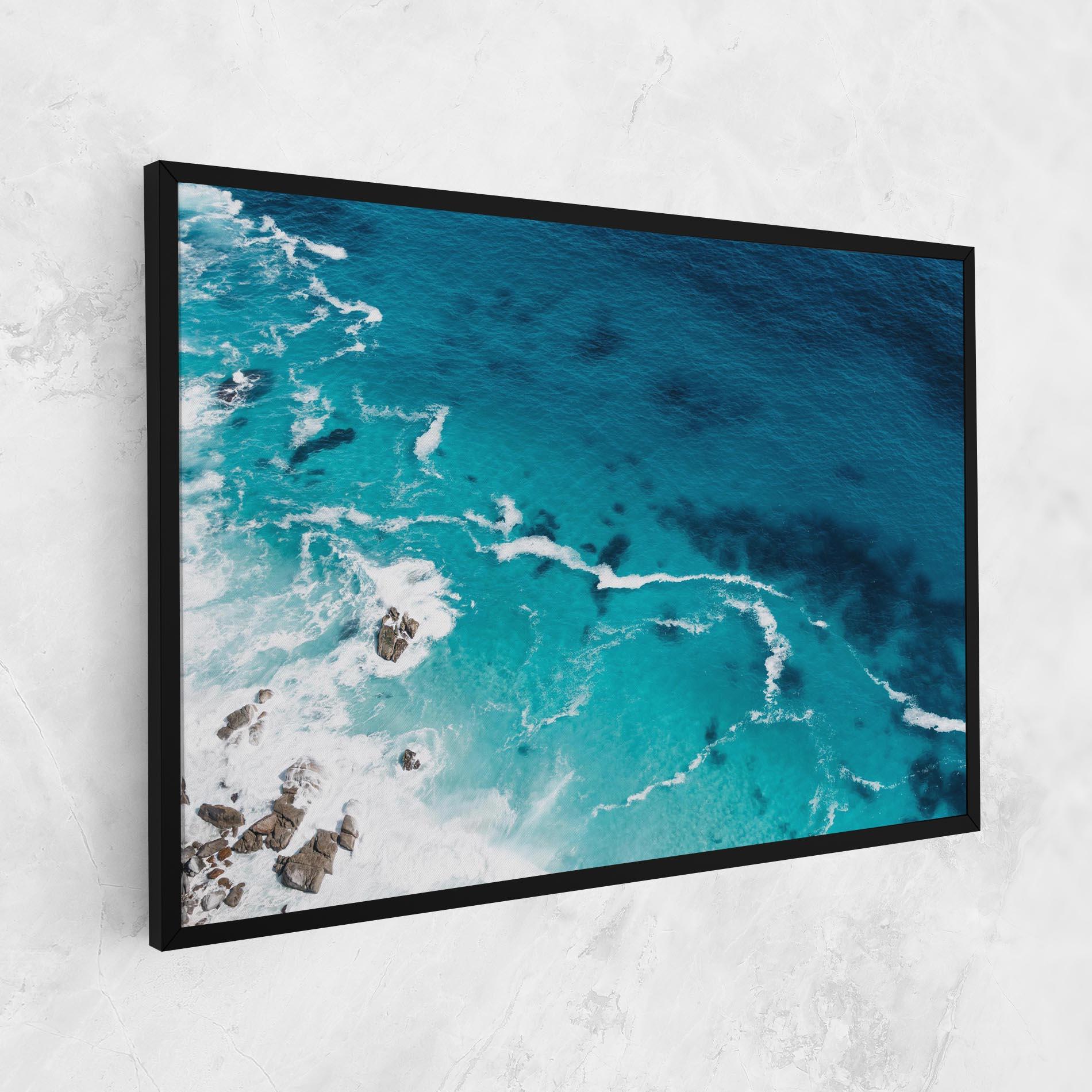 Vászonkép Blue Water Beach mockup 1