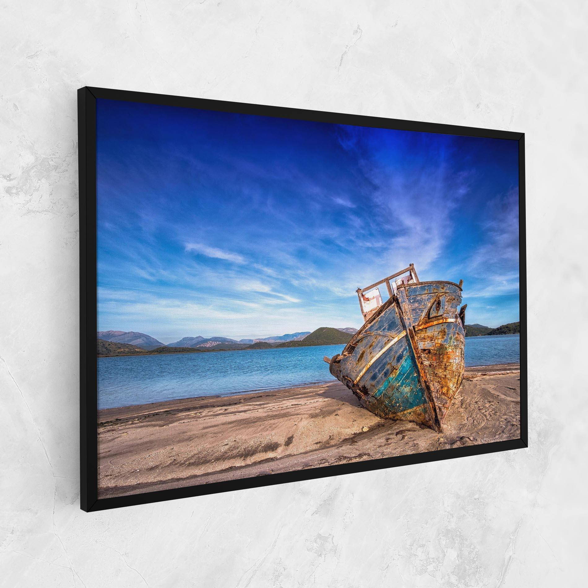 Vászonkép Boat Blue Sky mockup 1