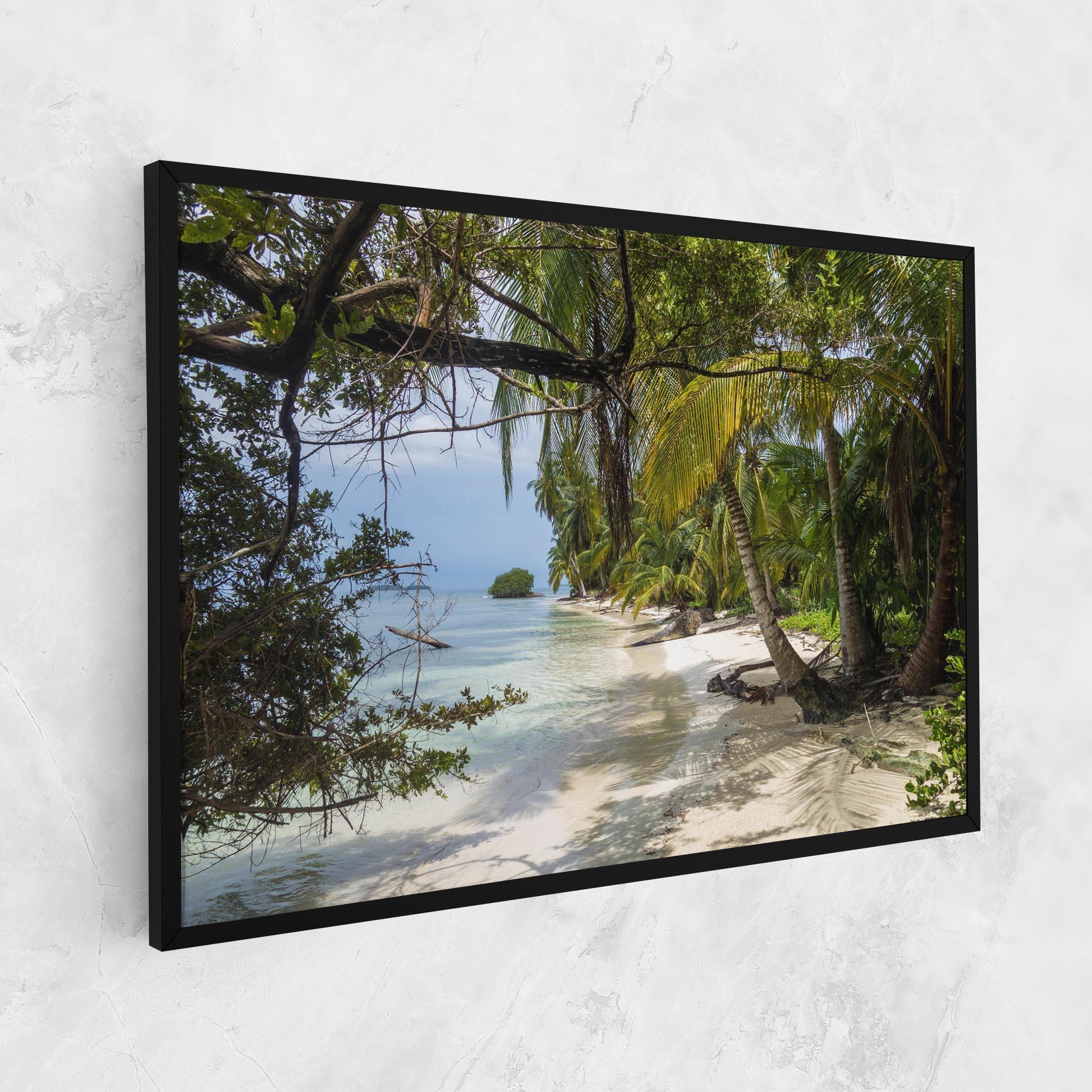 Vászonkép Island Beach mockup 1
