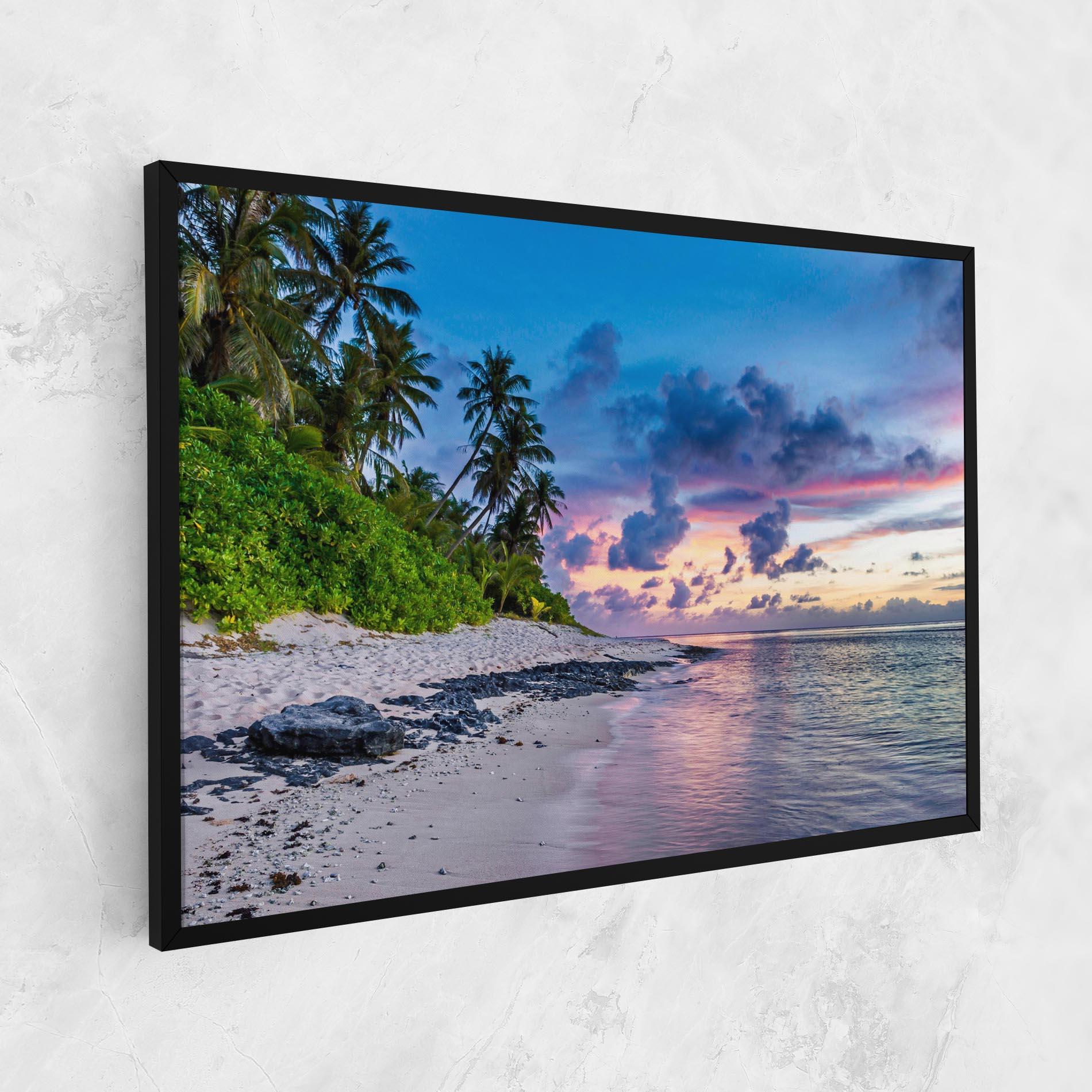 Vászonkép Purple Blue Beach mockup 1