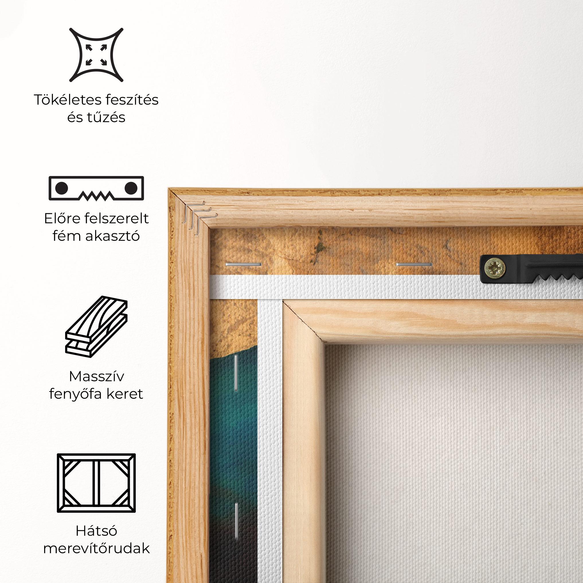 Vászonkép Blue Beach Water mockup 5