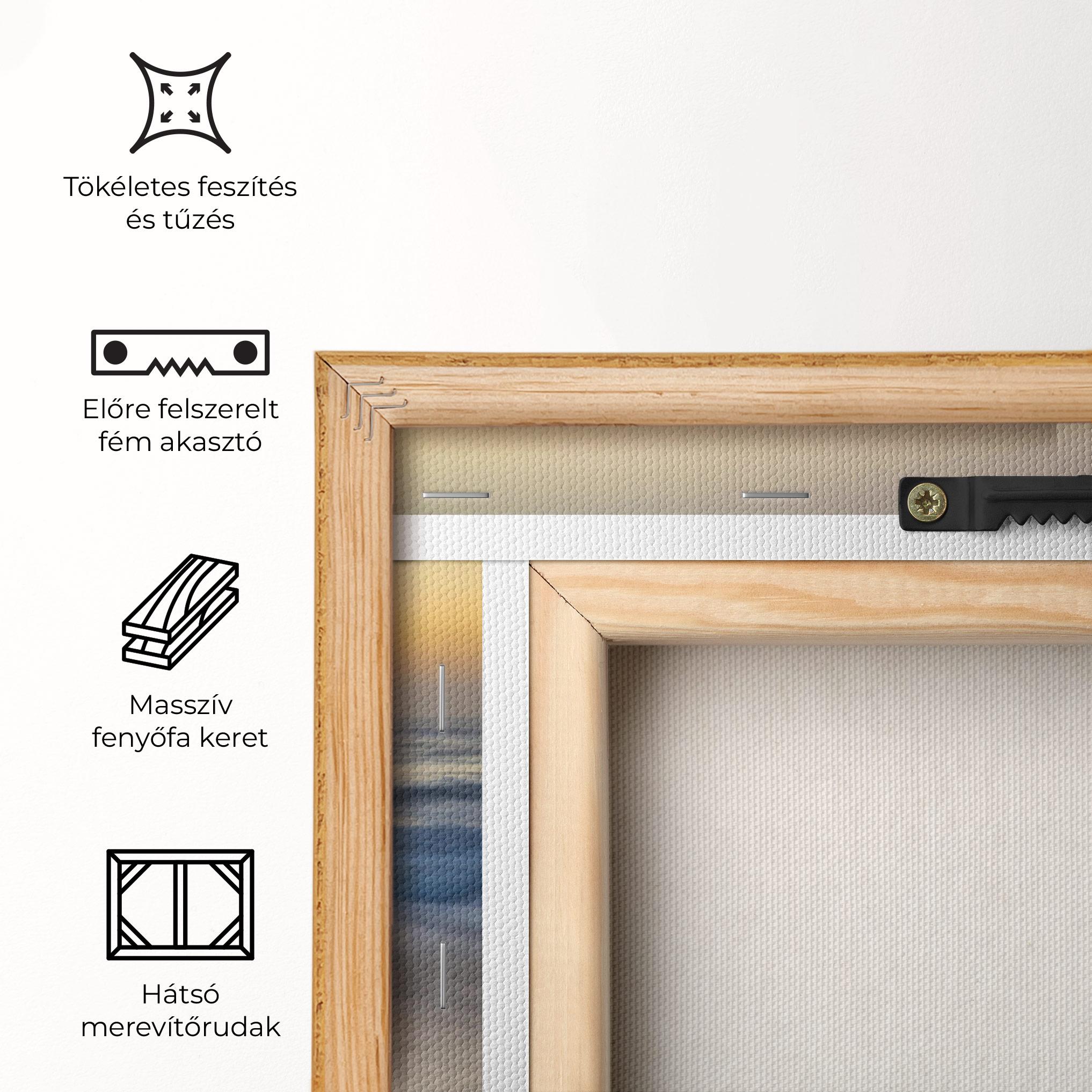 Vászonkép Empty Pretty Beach mockup 5