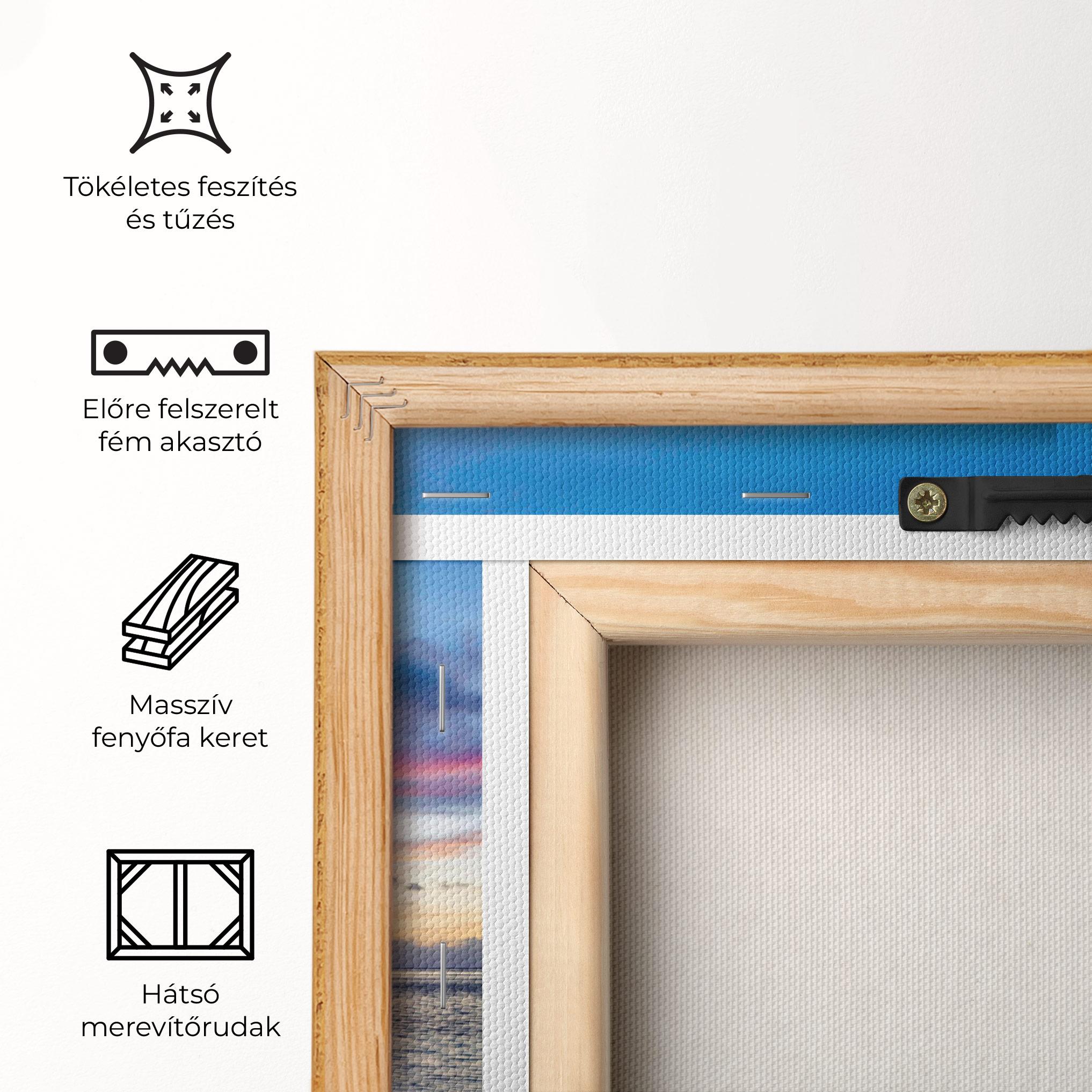 Vászonkép Purple Blue Beach mockup 5