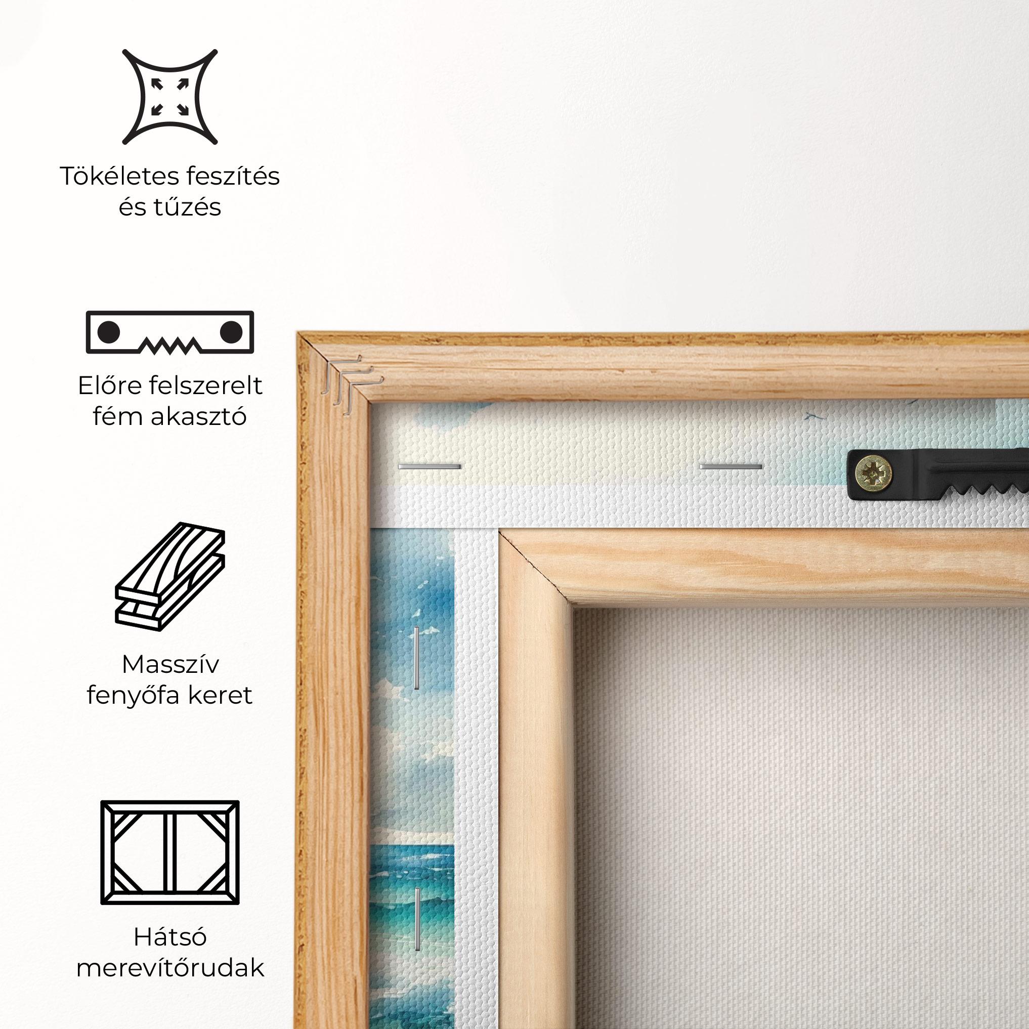 Vászonkép Watercolor Sea Beach mockup 5