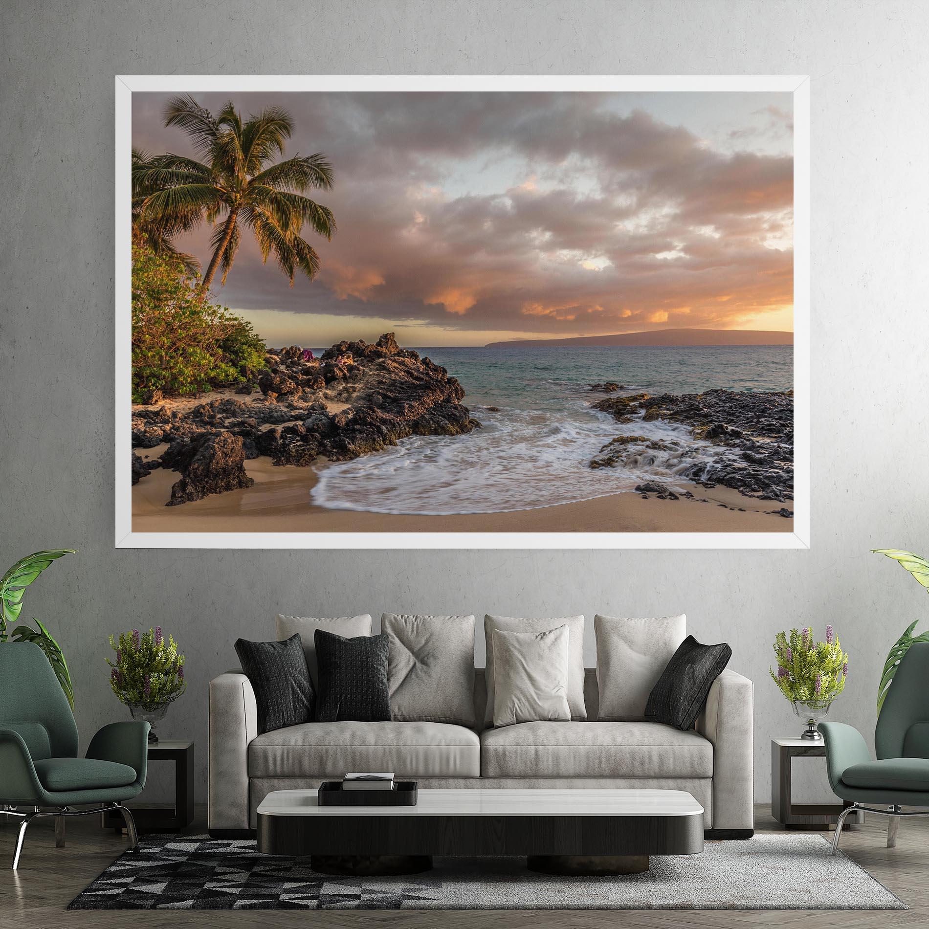 Vászonkép Beautiful Beach Landscape mockup 7