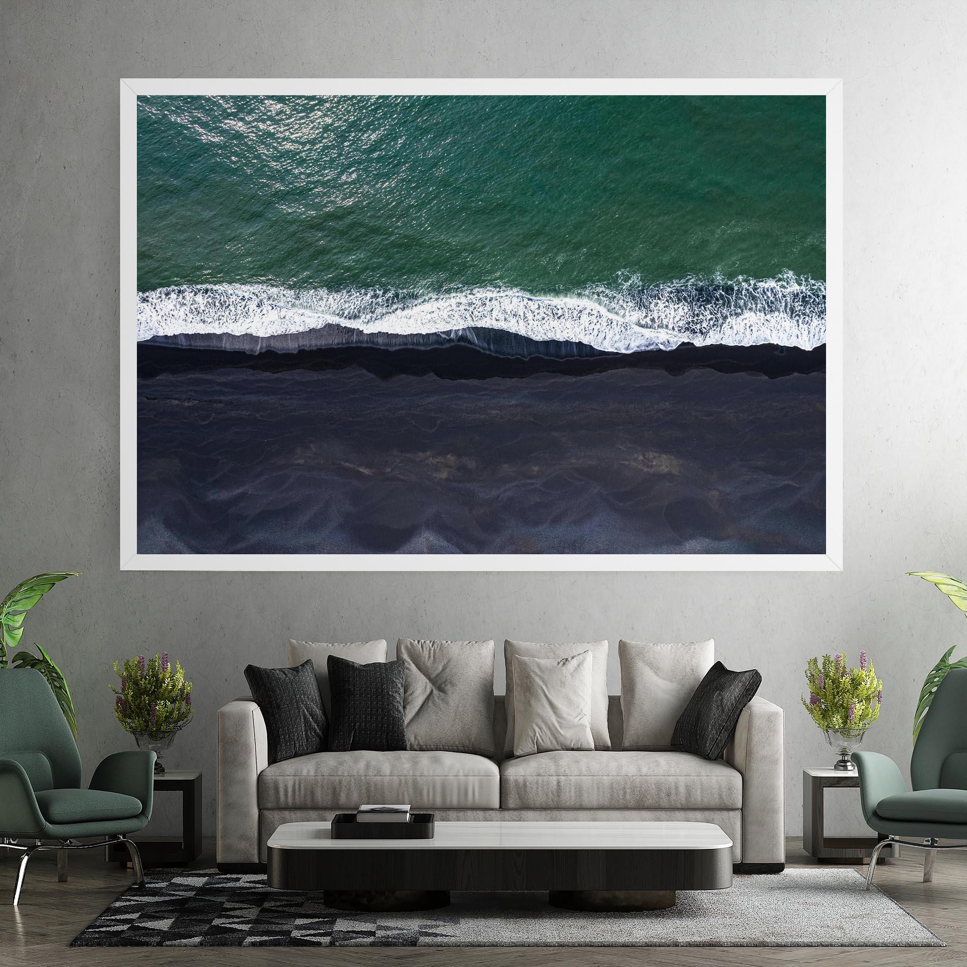 Vászonkép Green Blue Beach mockup 7