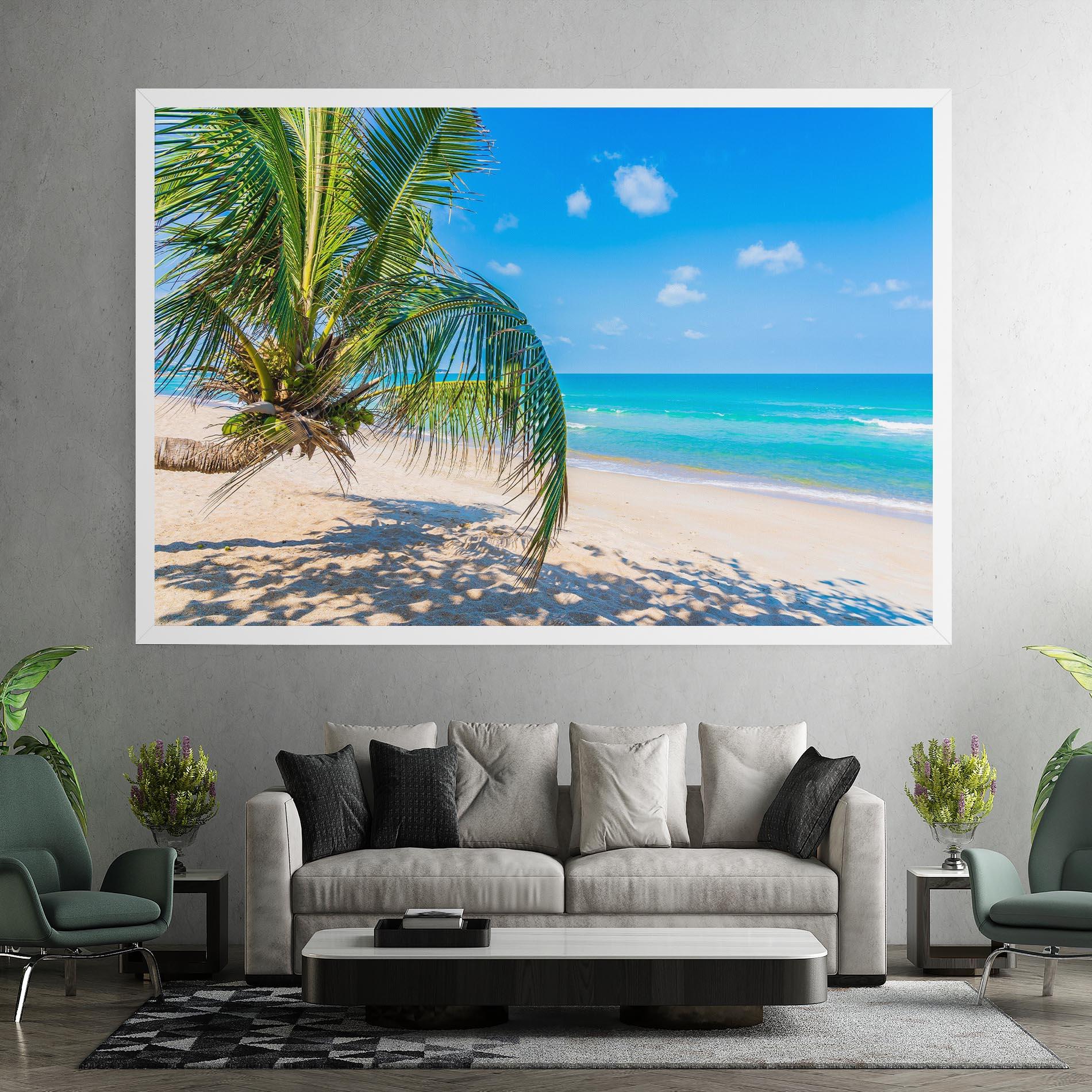 Vászonkép Tropical Beach View mockup 7