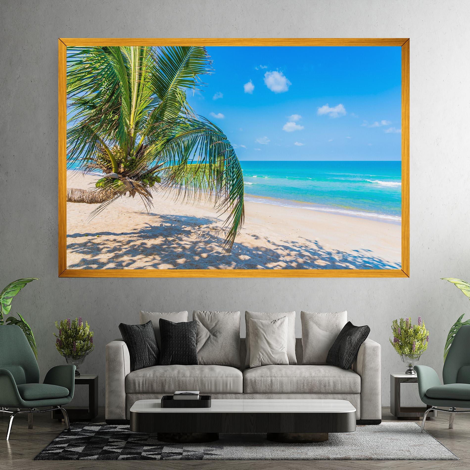 Vászonkép Tropical Beach View mockup 7