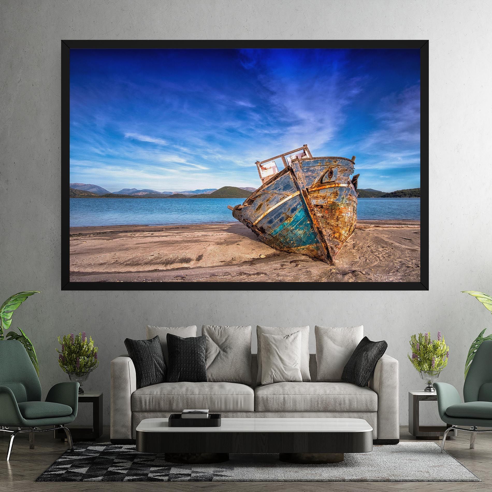 Boat Blue Sky mockup 7