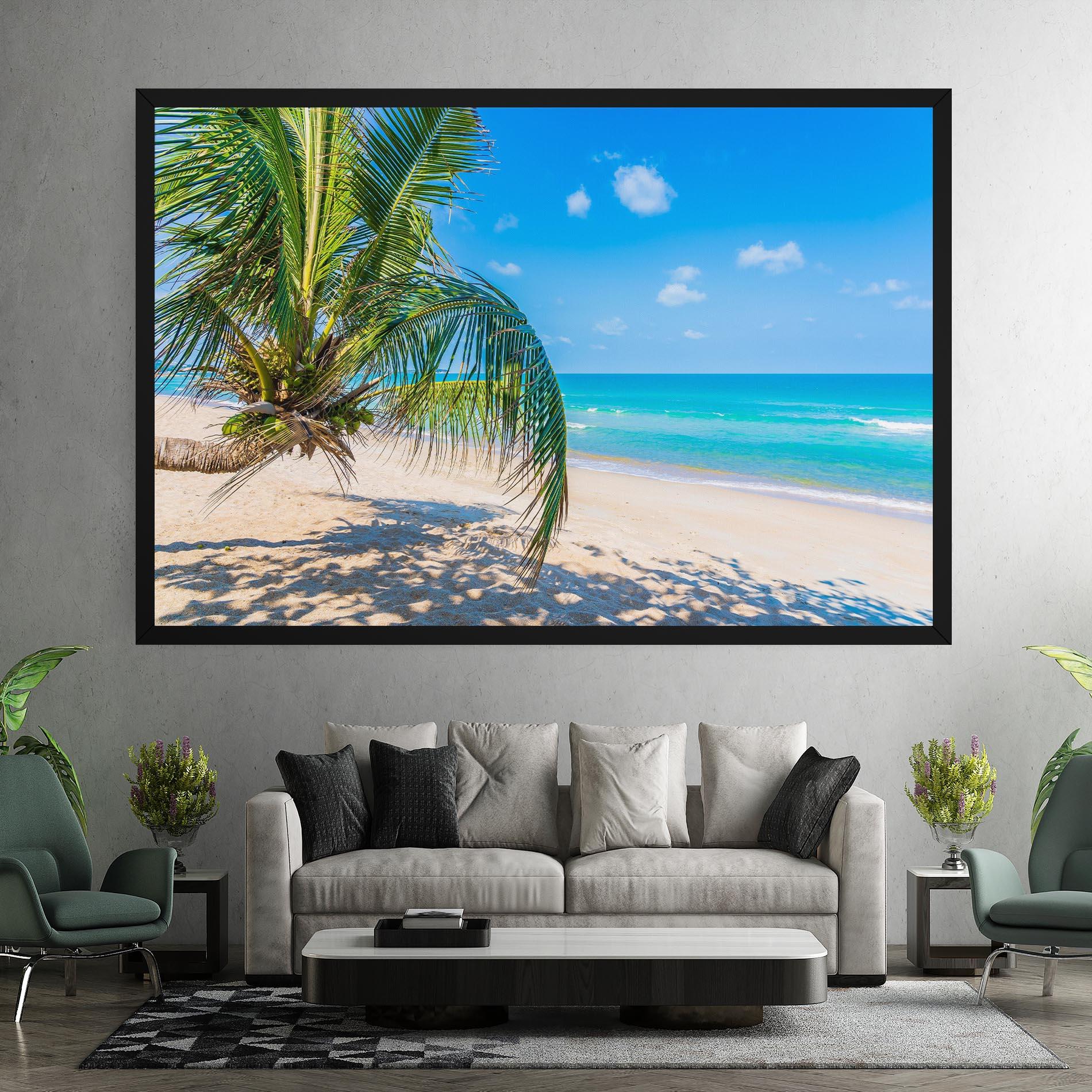 Vászonkép Tropical Beach View mockup 7