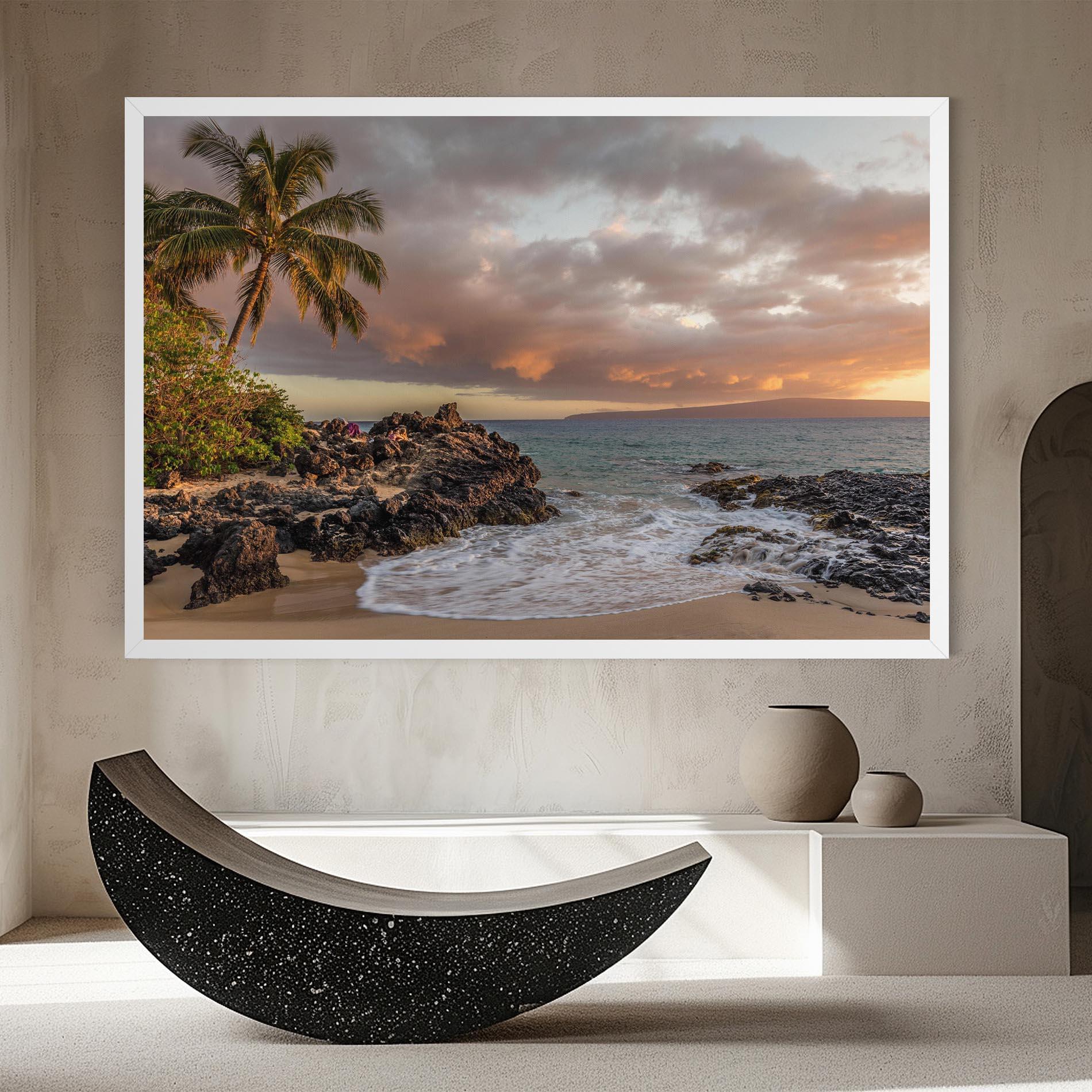 Vászonkép Beautiful Beach Landscape mockup 8