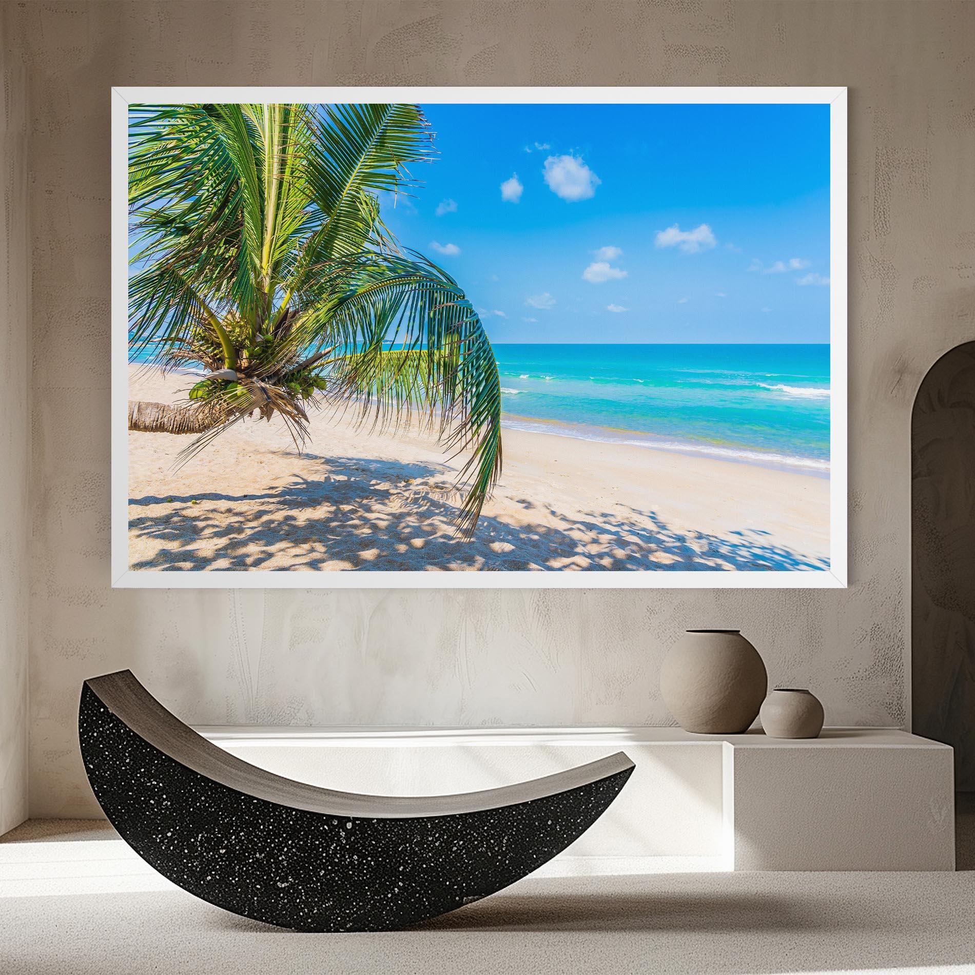 Vászonkép Tropical Beach View mockup 8