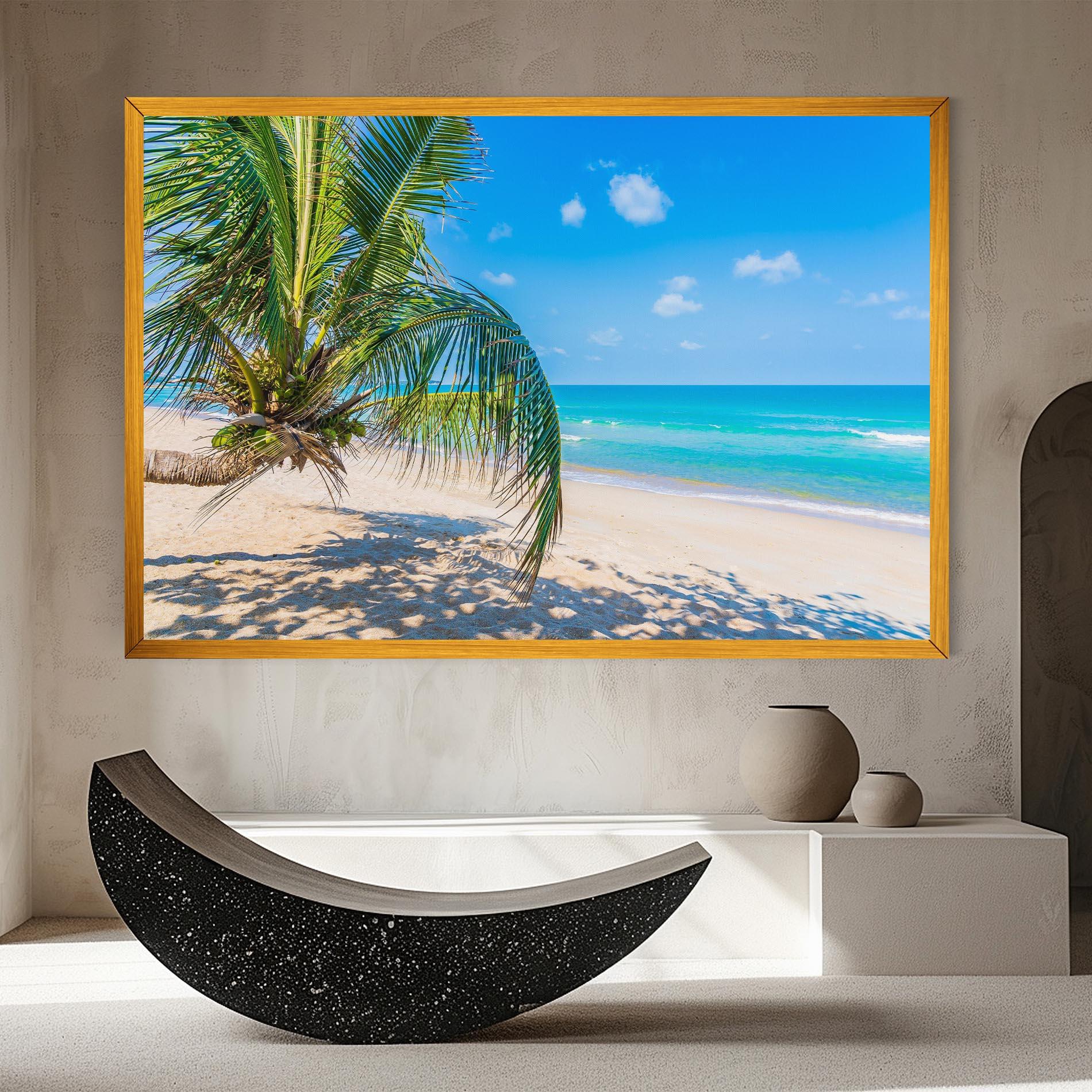 Vászonkép Tropical Beach View mockup 8
