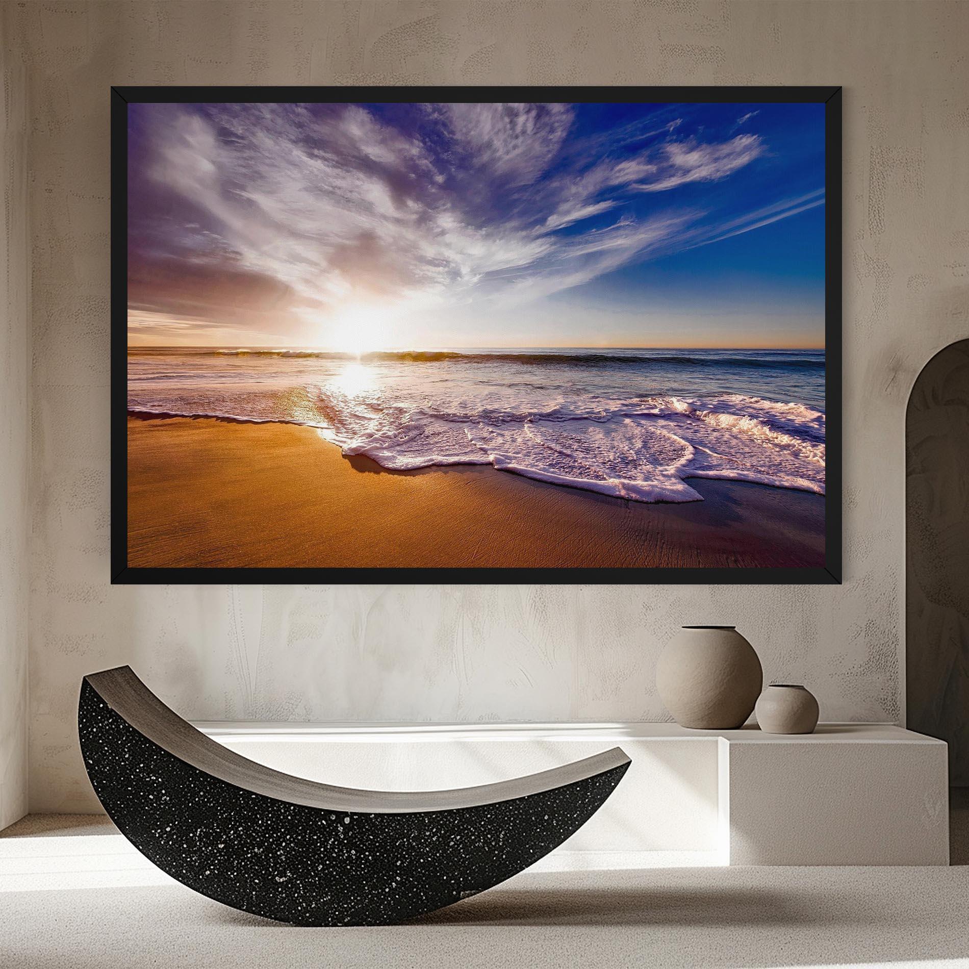 Vászonkép Beach Sunrise mockup 8