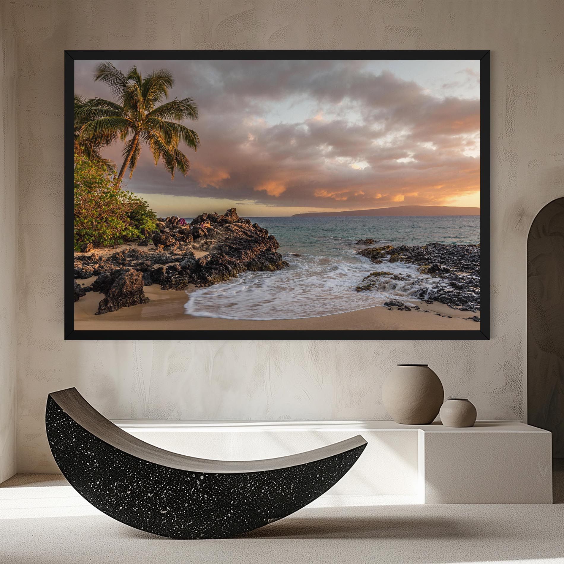 Beautiful Beach Landscape mockup 8