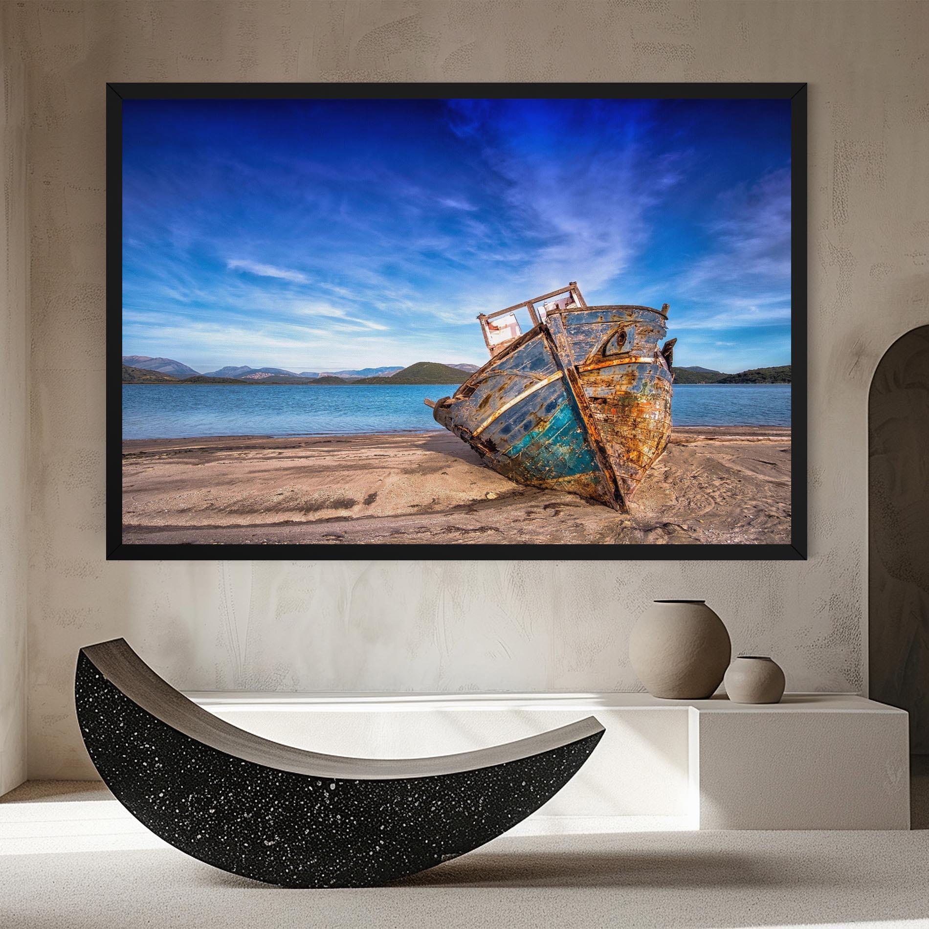 Vászonkép Boat Blue Sky mockup 8