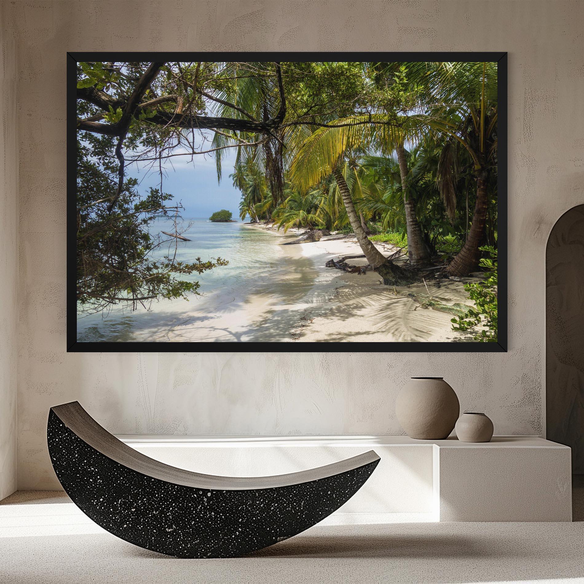 Vászonkép Island Beach mockup 8