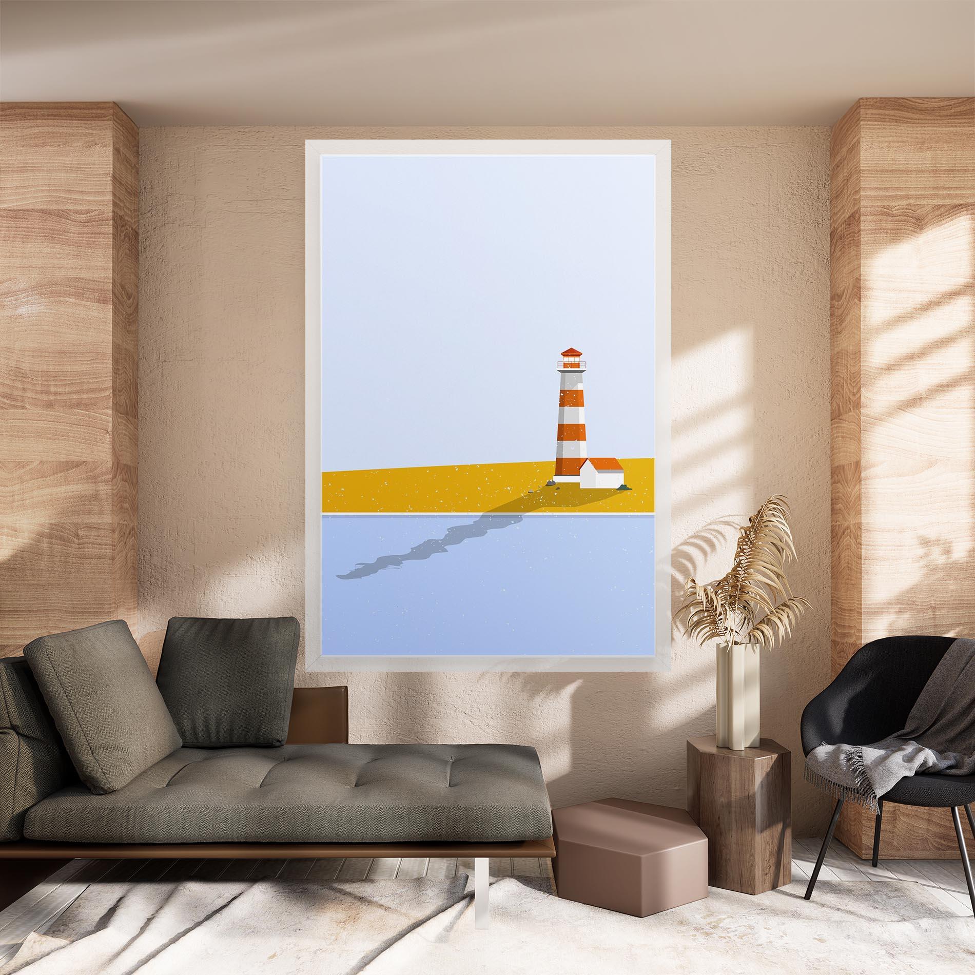 Vászonkép Beach Tower mockup 8