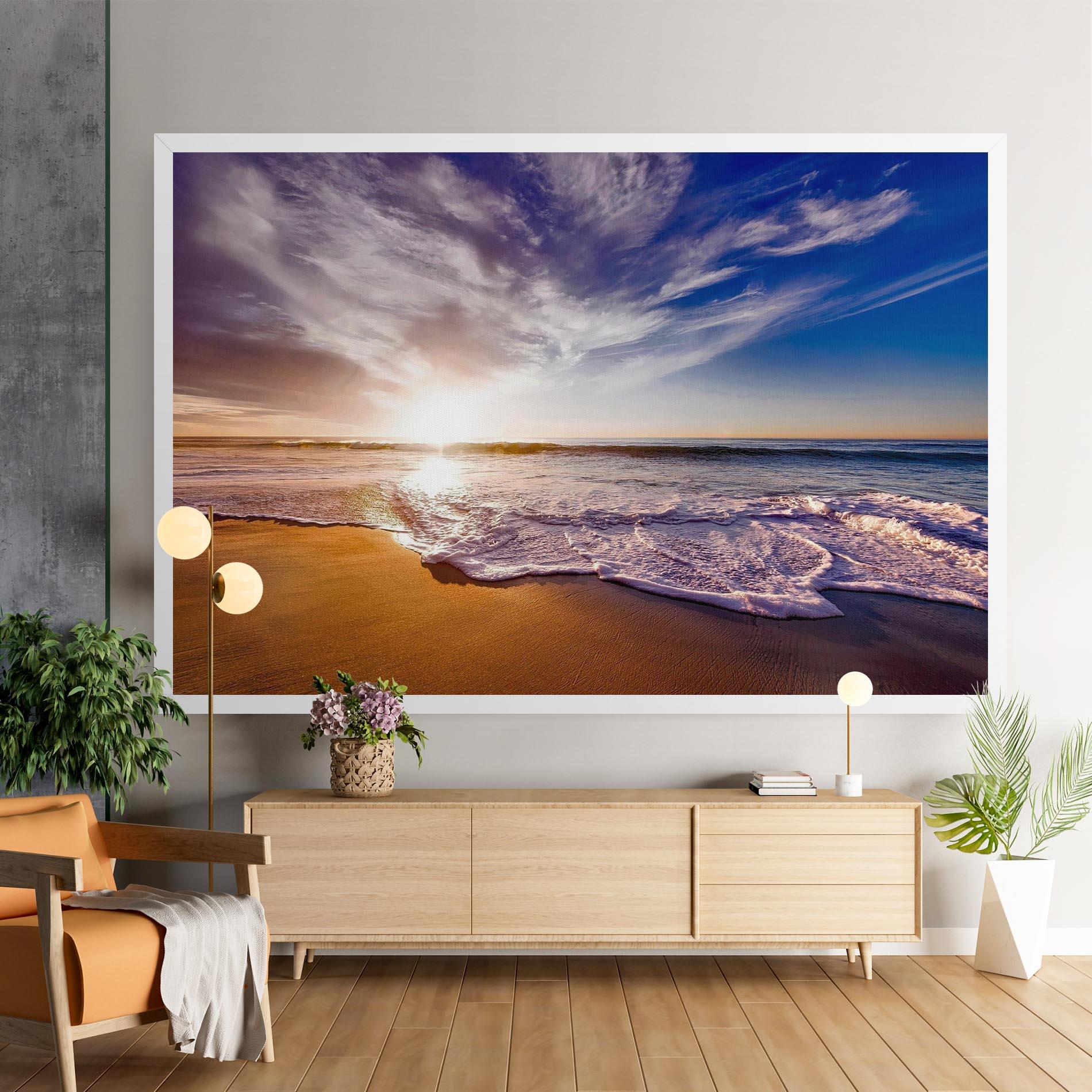 Vászonkép Beach Sunrise mockup 9