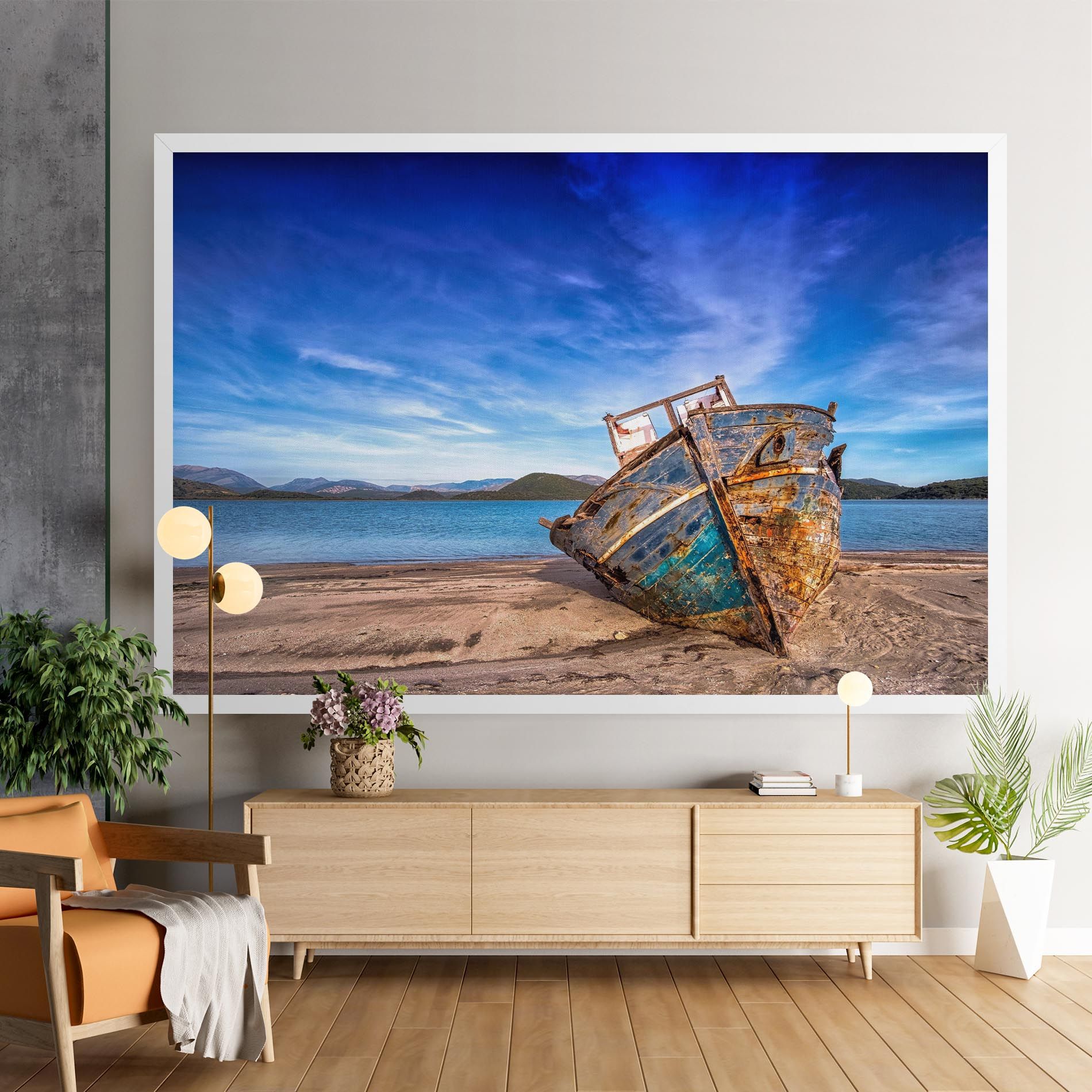 Boat Blue Sky mockup 9