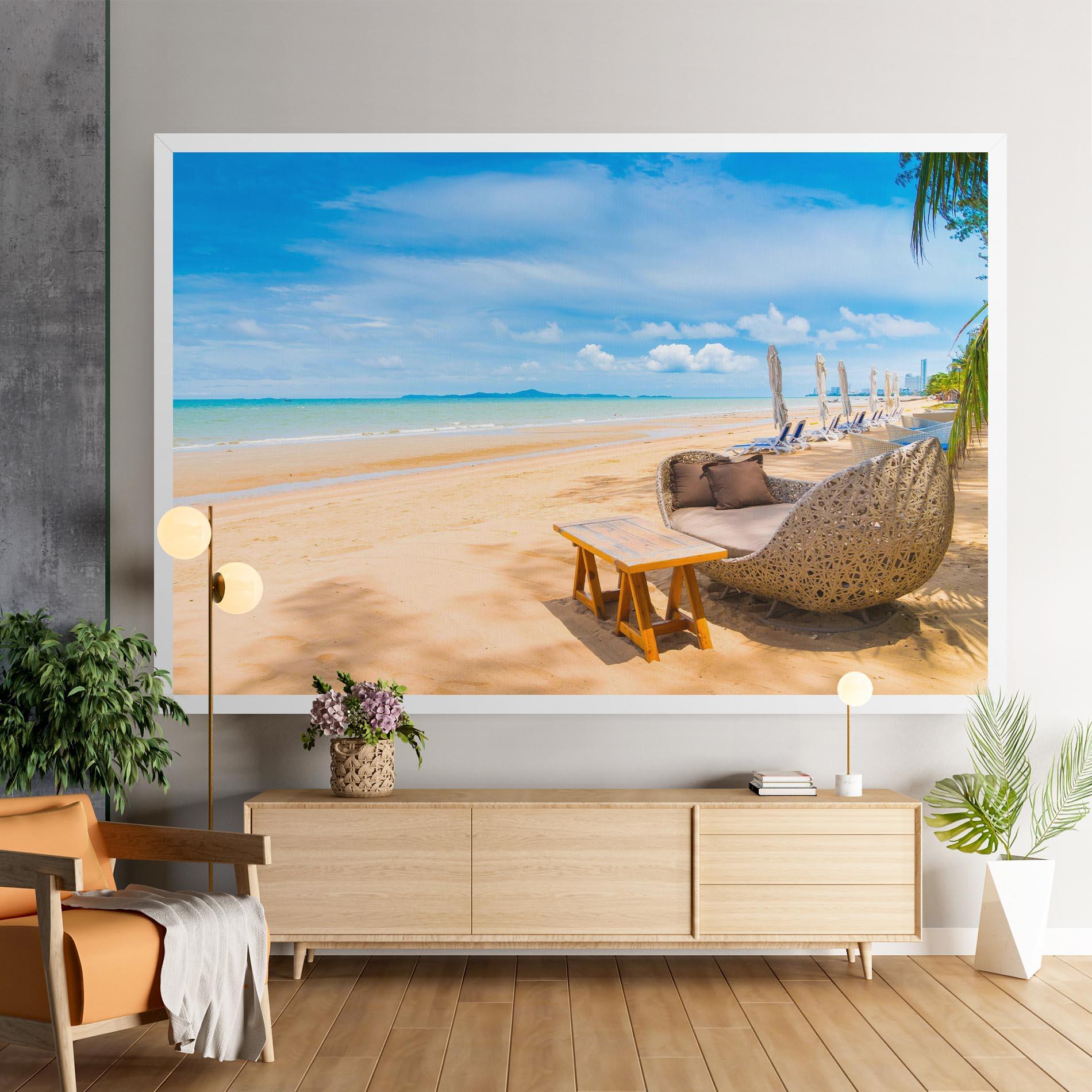 Vászonkép Dinning Blue Sky mockup 9