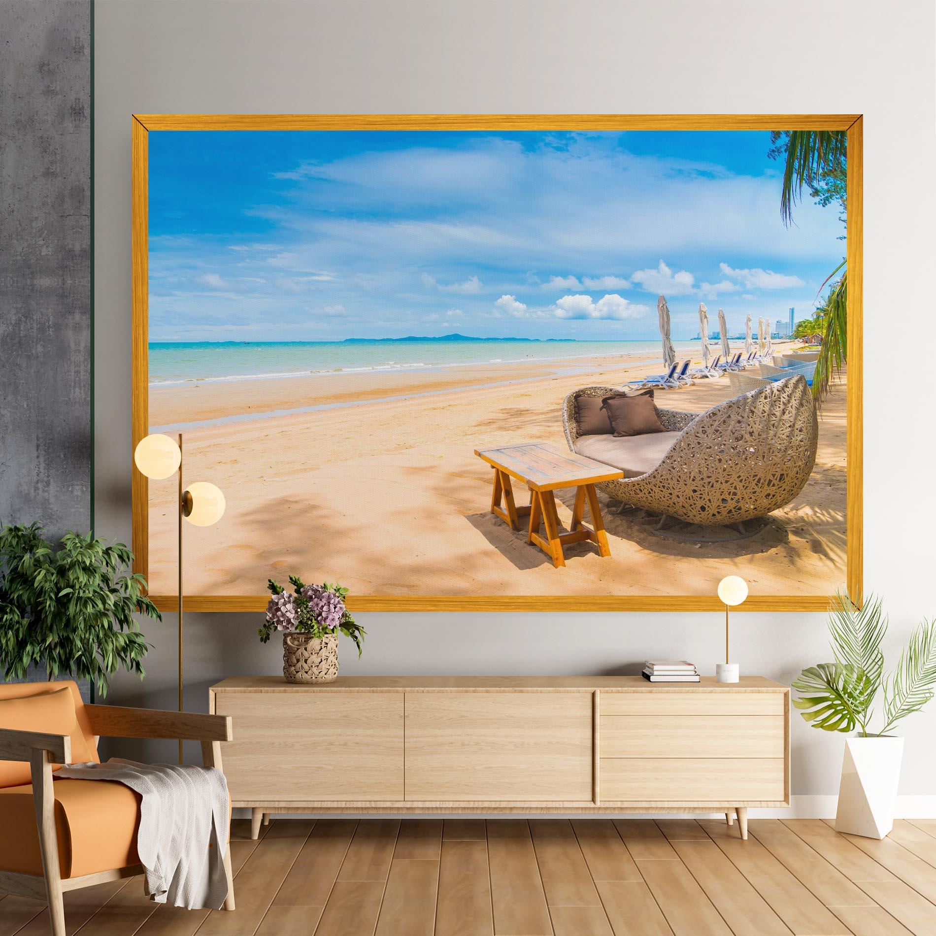 Vászonkép Dinning Blue Sky mockup 9