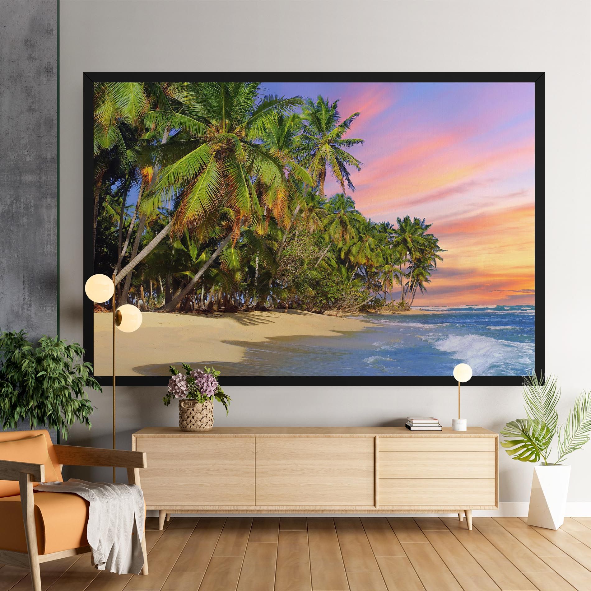 Coconut Tree Sunset mockup 9