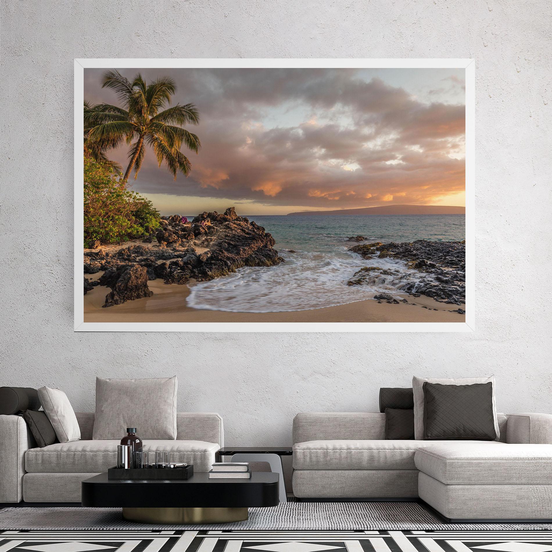 Vászonkép Beautiful Beach Landscape mockup 2