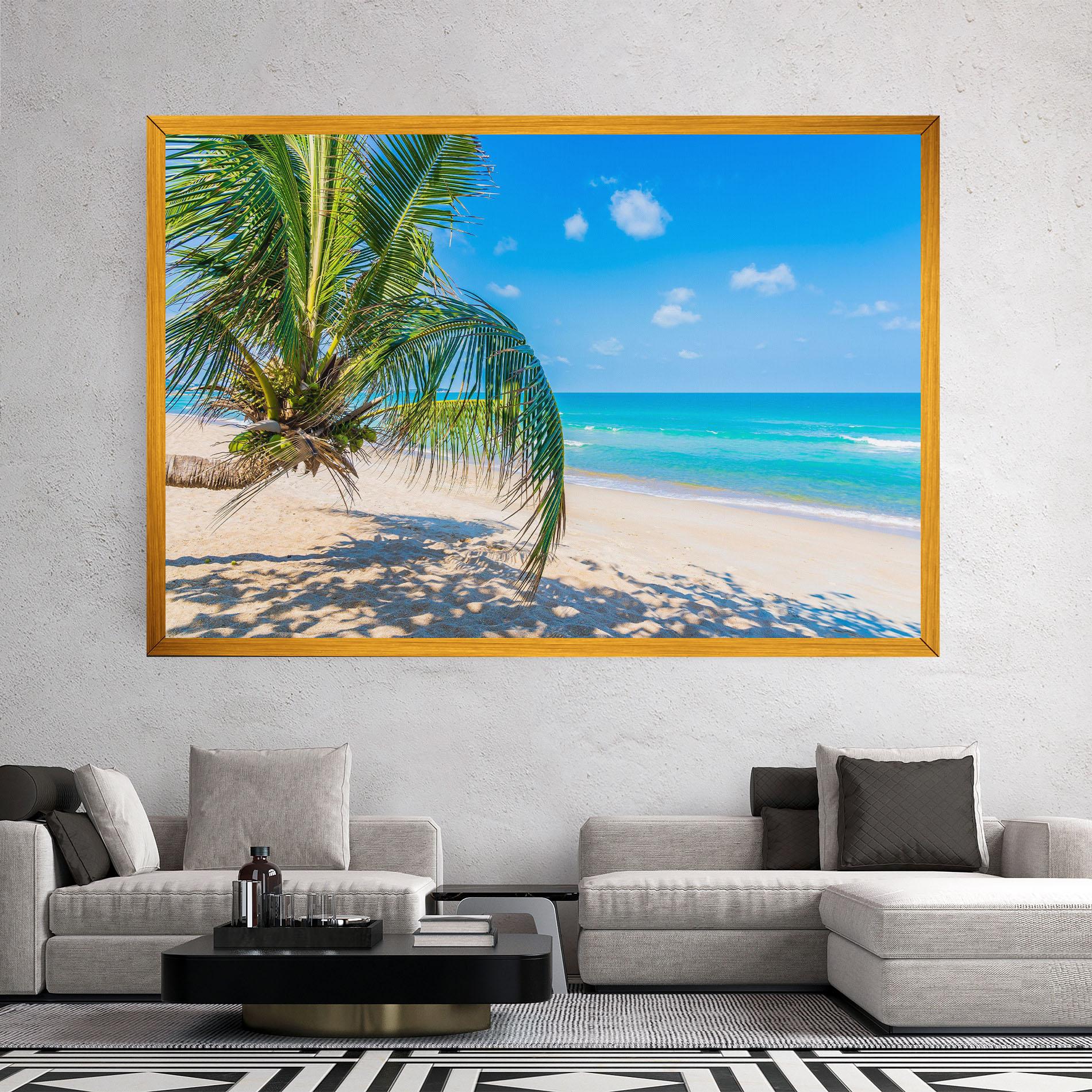 Vászonkép Tropical Beach View mockup 2