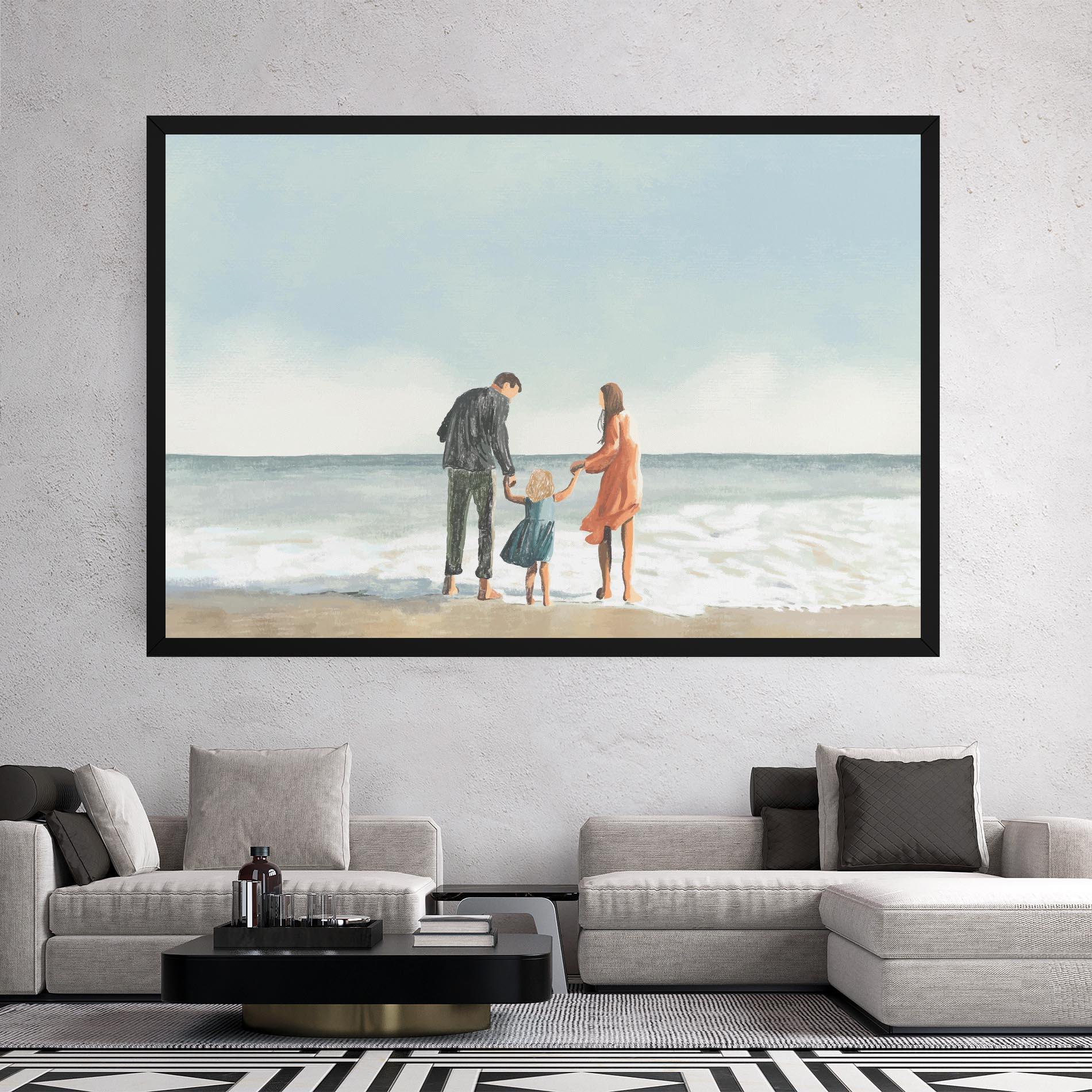 Vászonkép Beach Family mockup 2