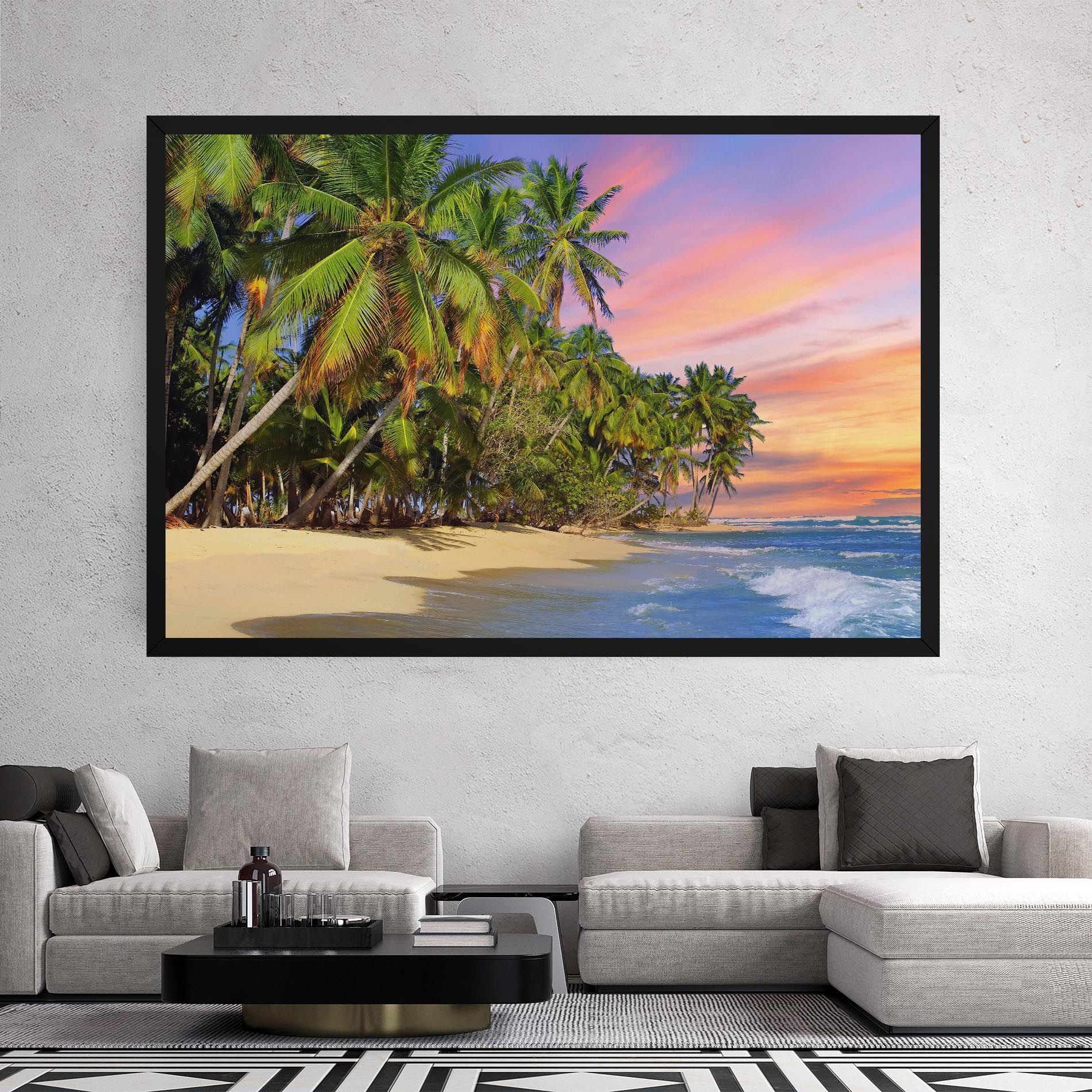 Coconut Tree Sunset mockup 2