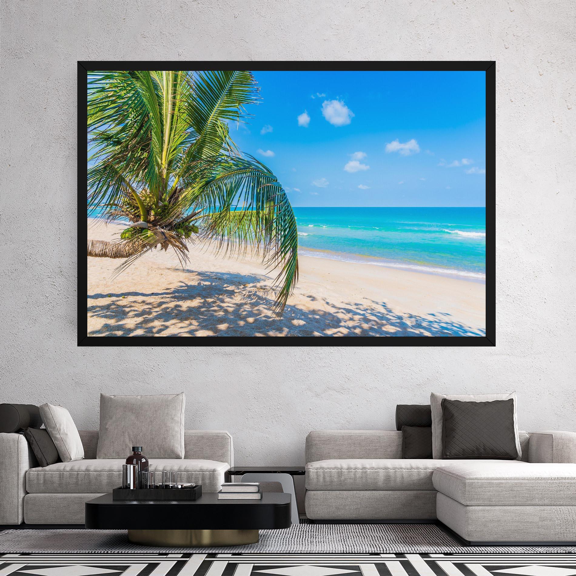 Vászonkép Tropical Beach View mockup 2