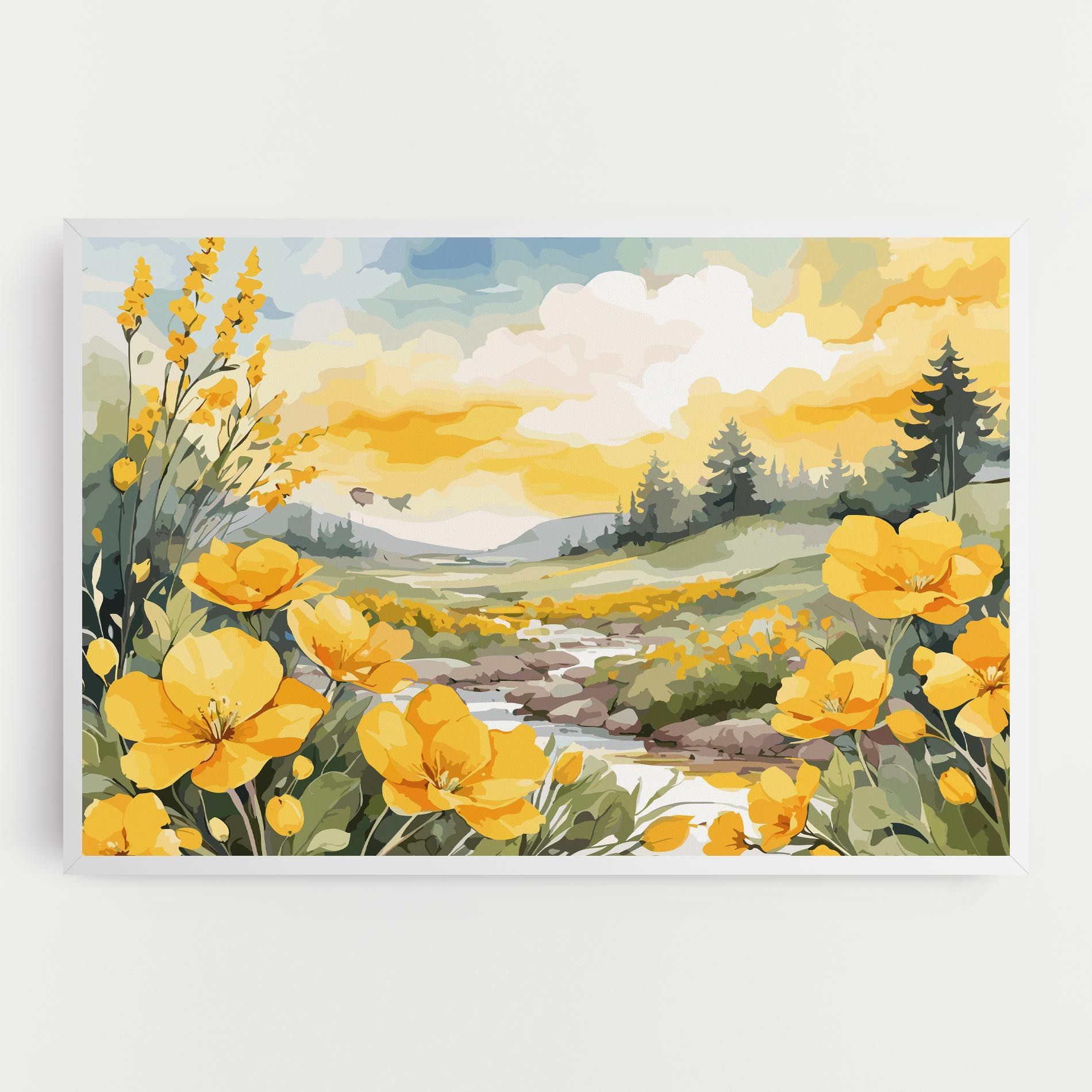 Yellow Spring Flower mockup 0