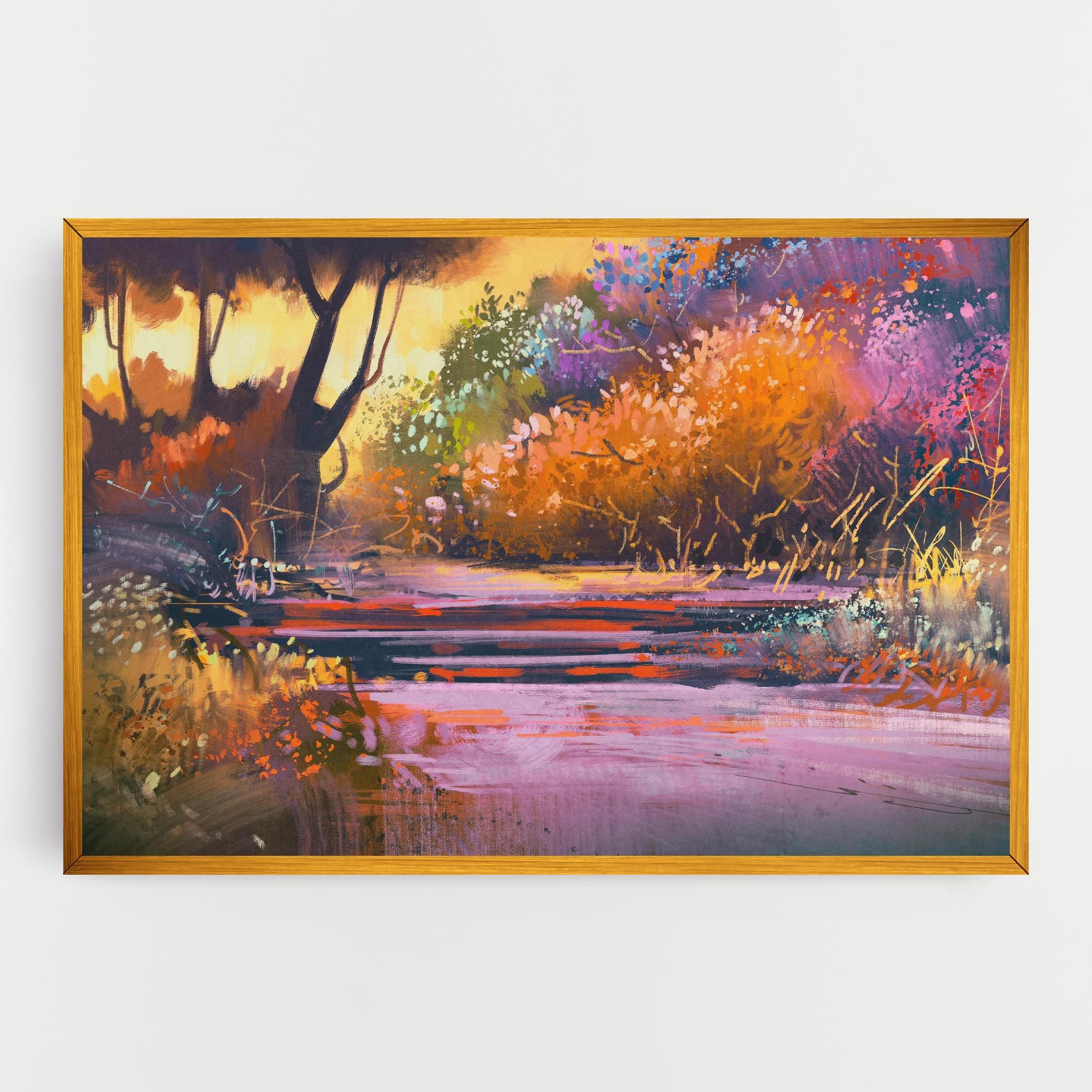 Landscape Colorful Trees mockup 0