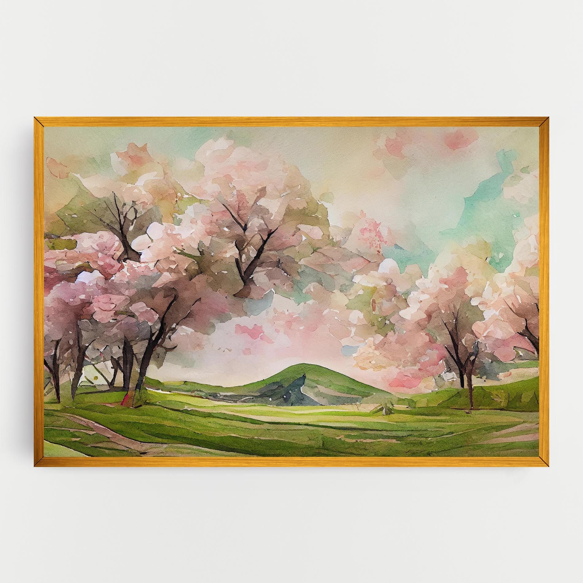 Spring Pink Trees mockup 0