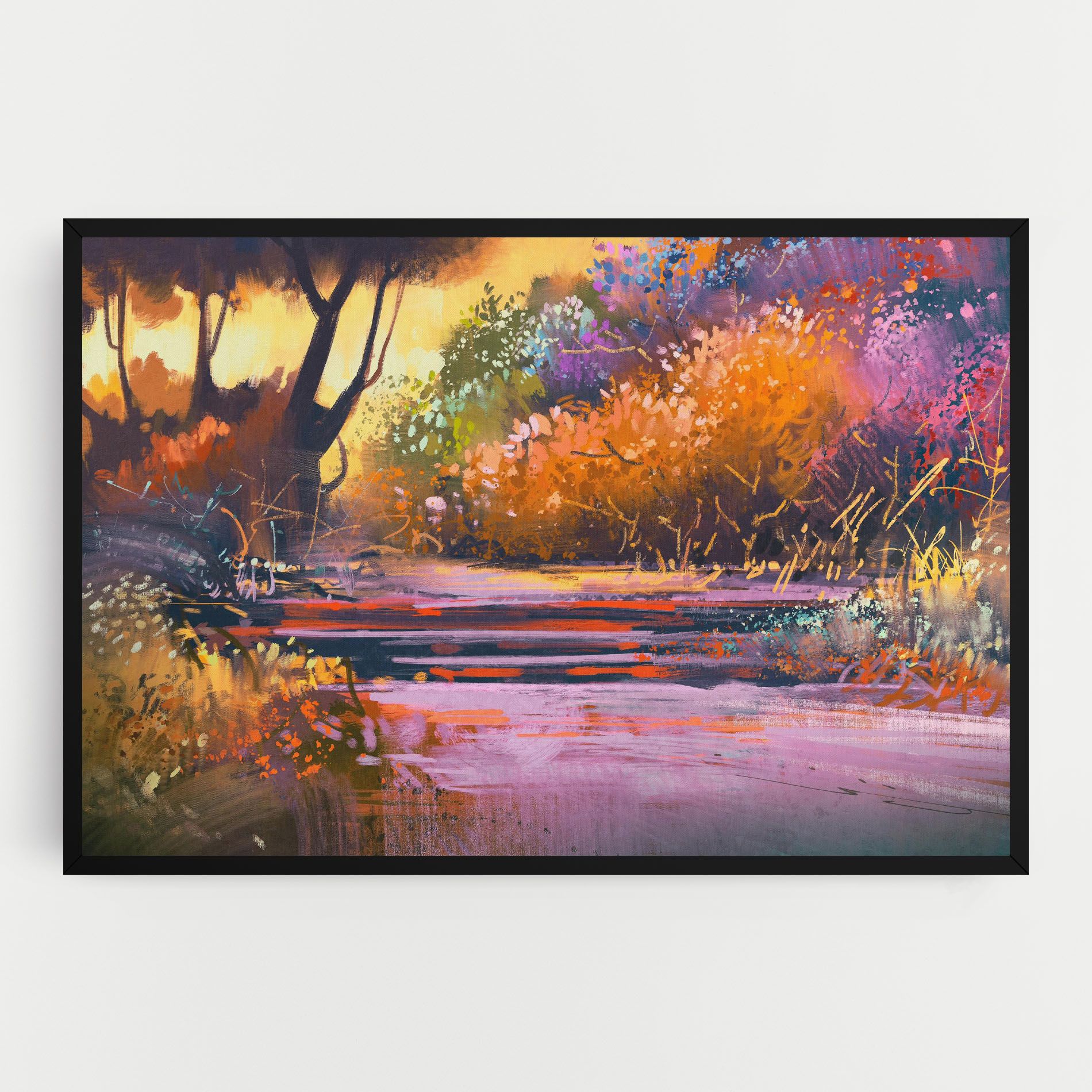 Landscape Colorful Trees mockup 0