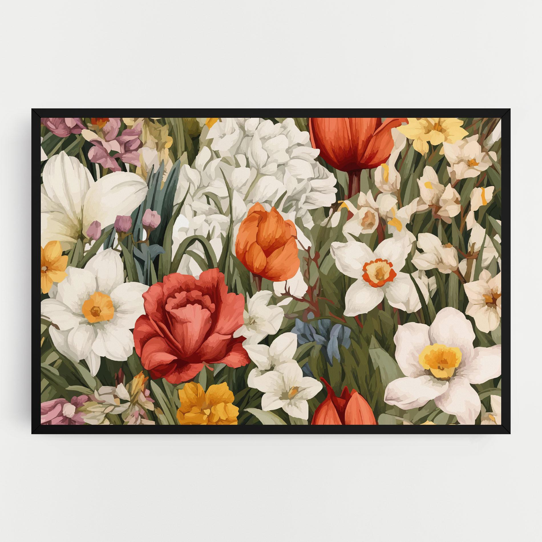 Vászonkép Orange Red Spring mockup 0