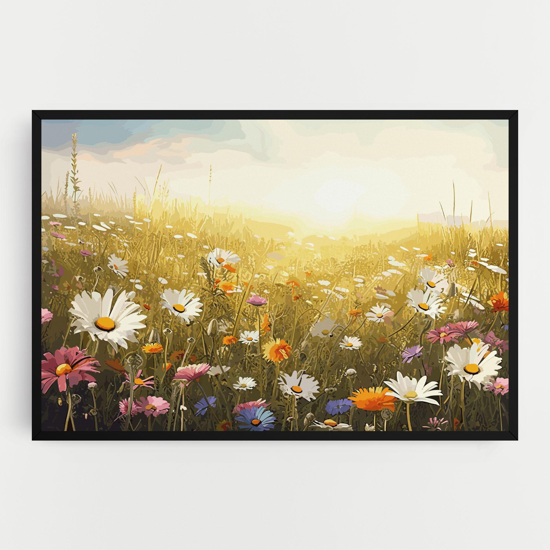 Vászonkép Spring Field Art mockup 0
