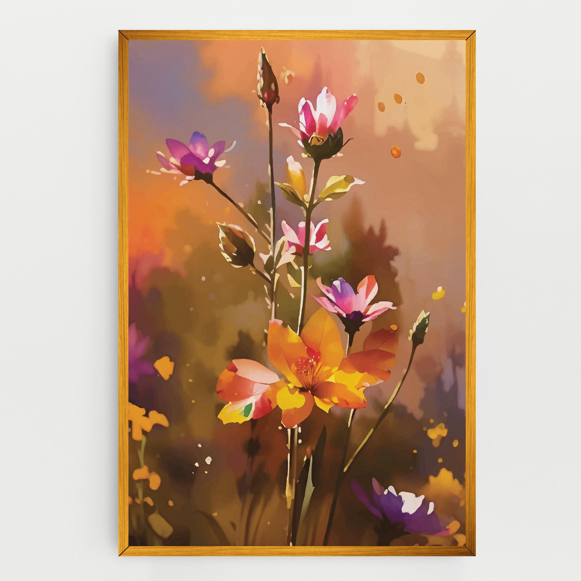 Vászonkép Orange Pink Spring mockup 0