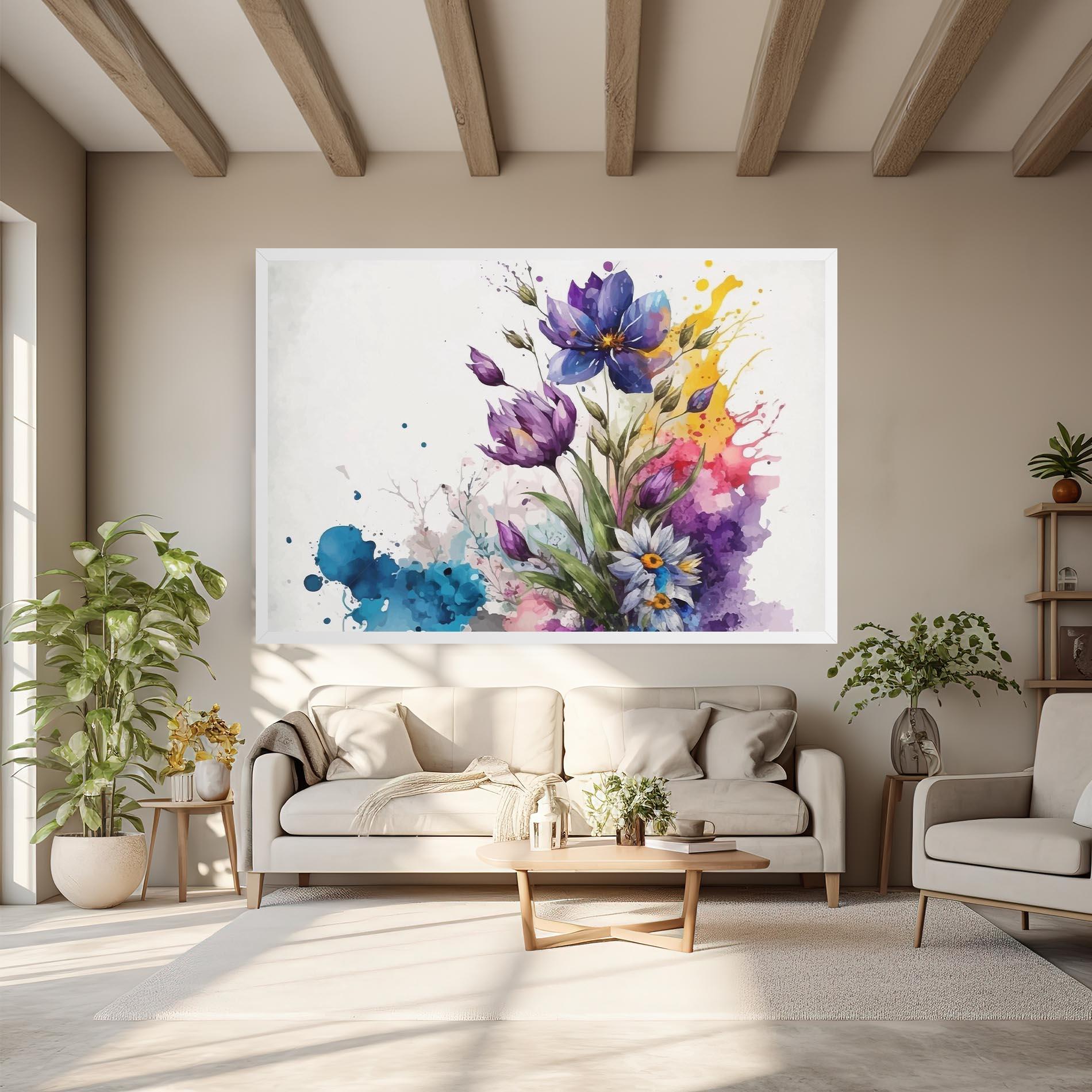 Vászonkép Art Flowers Spring mockup 6