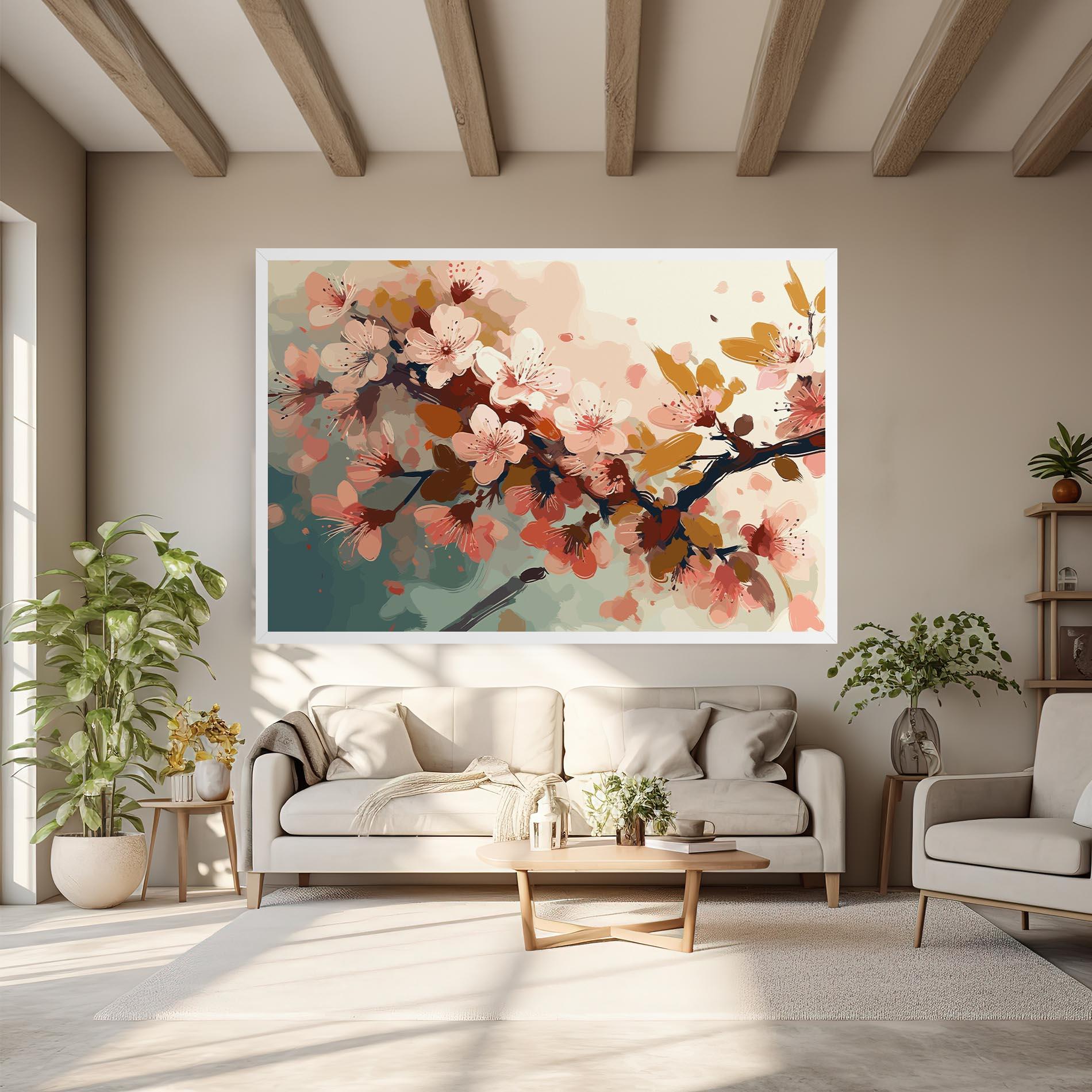 Vászonkép Cute Spring Flower mockup 6