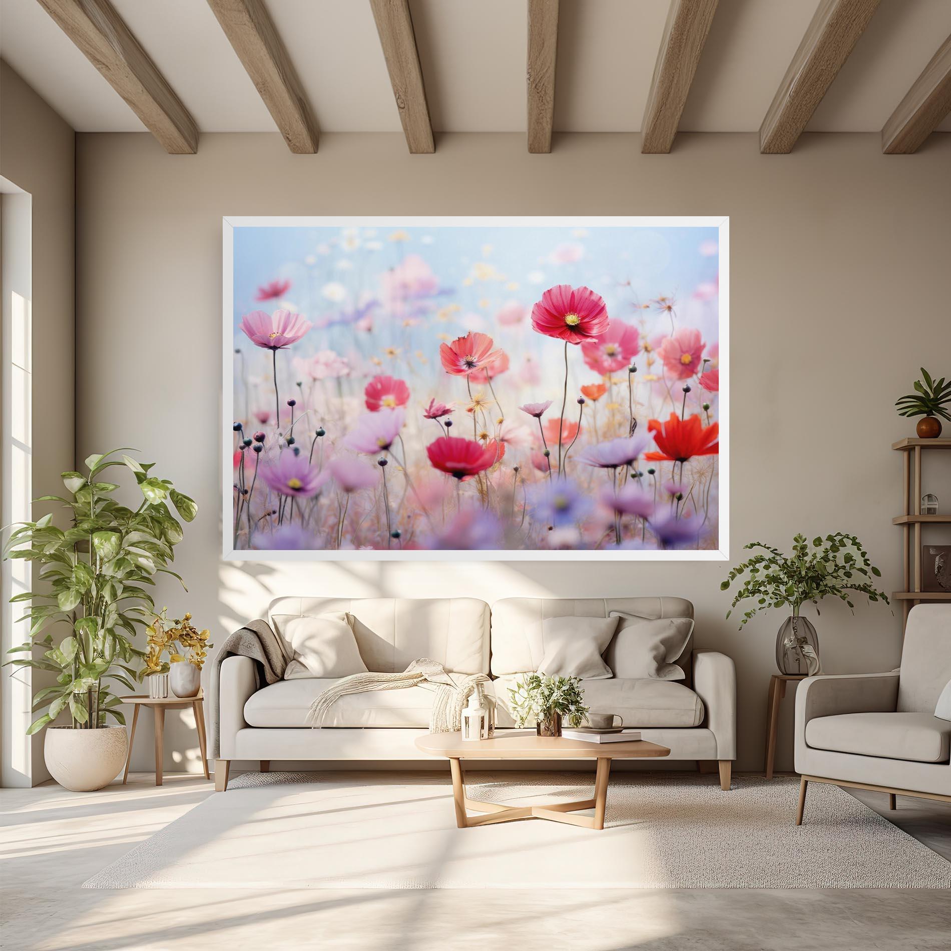 Vászonkép Dreamy Sprig Pink Flower mockup 6