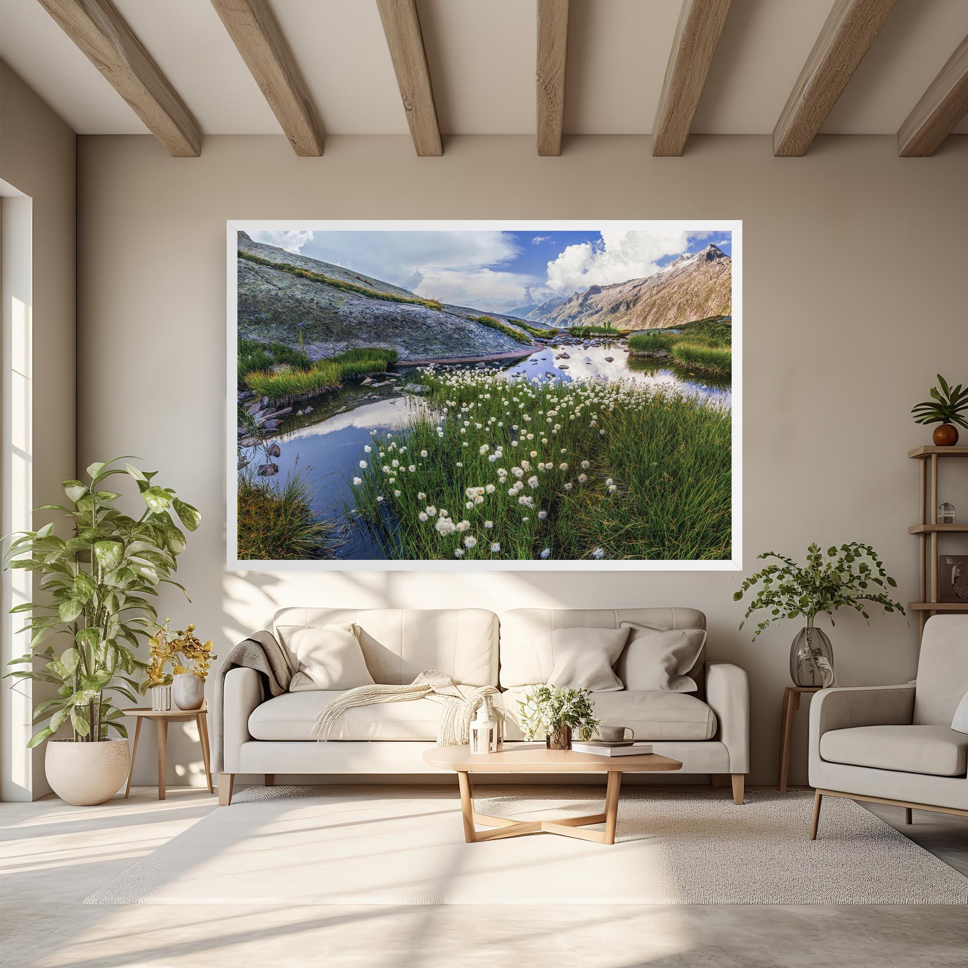 Vászonkép Lake Spring View mockup 6