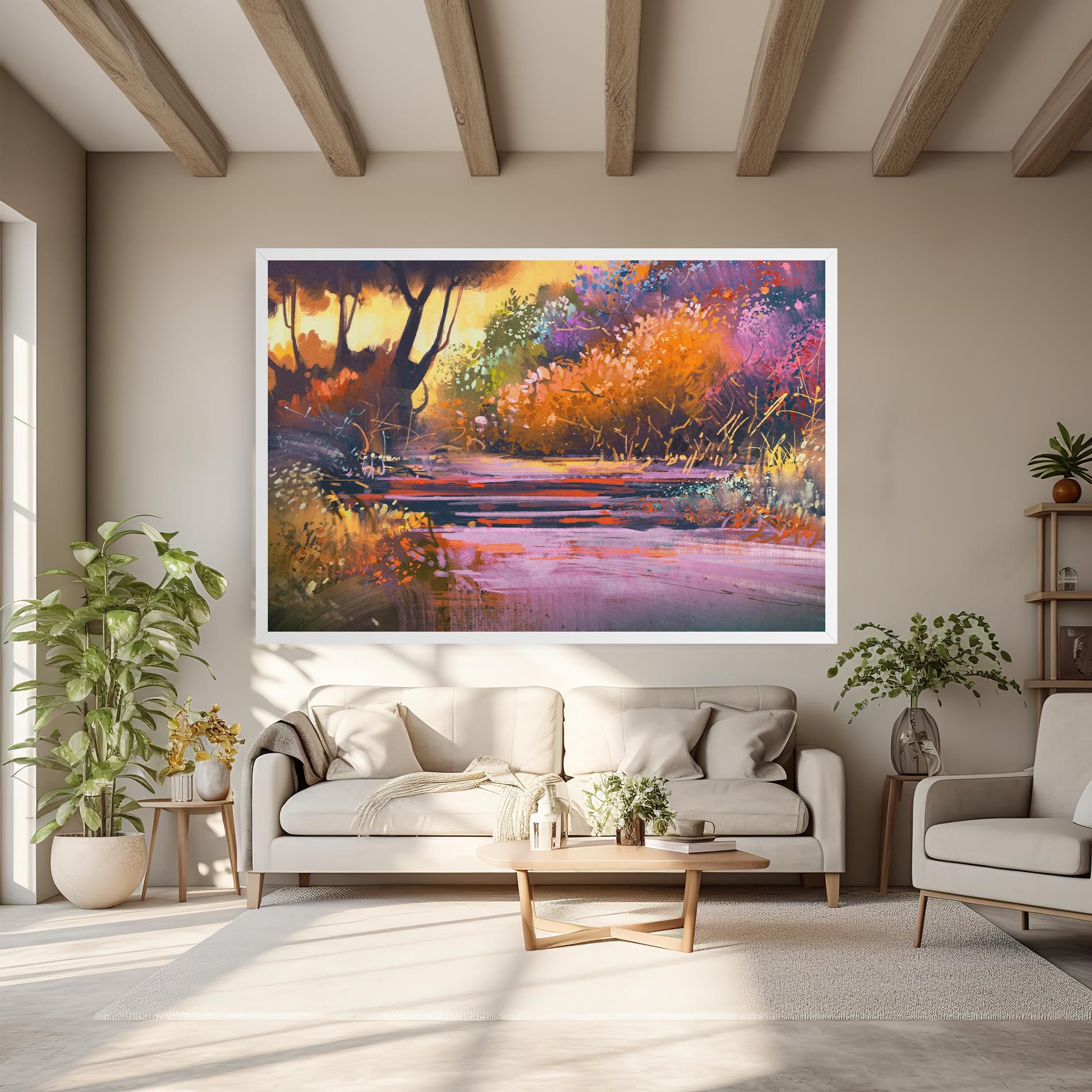 Landscape Colorful Trees mockup 6