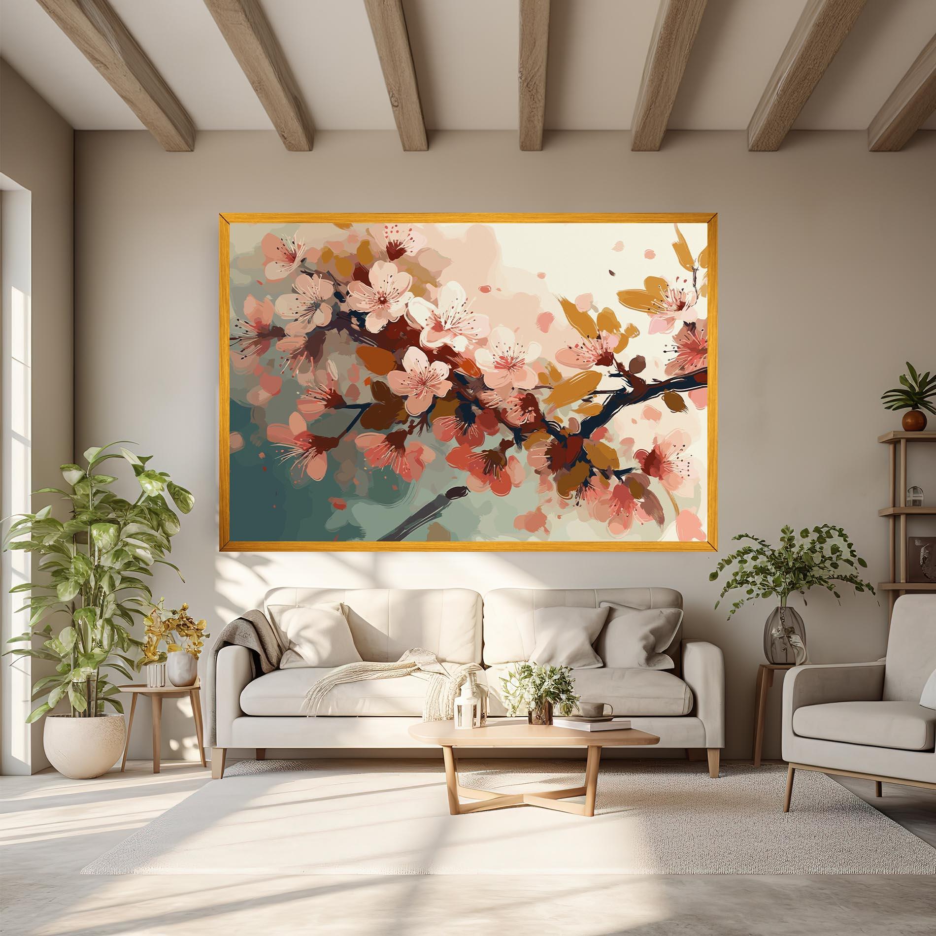 Vászonkép Cute Spring Flower mockup 6