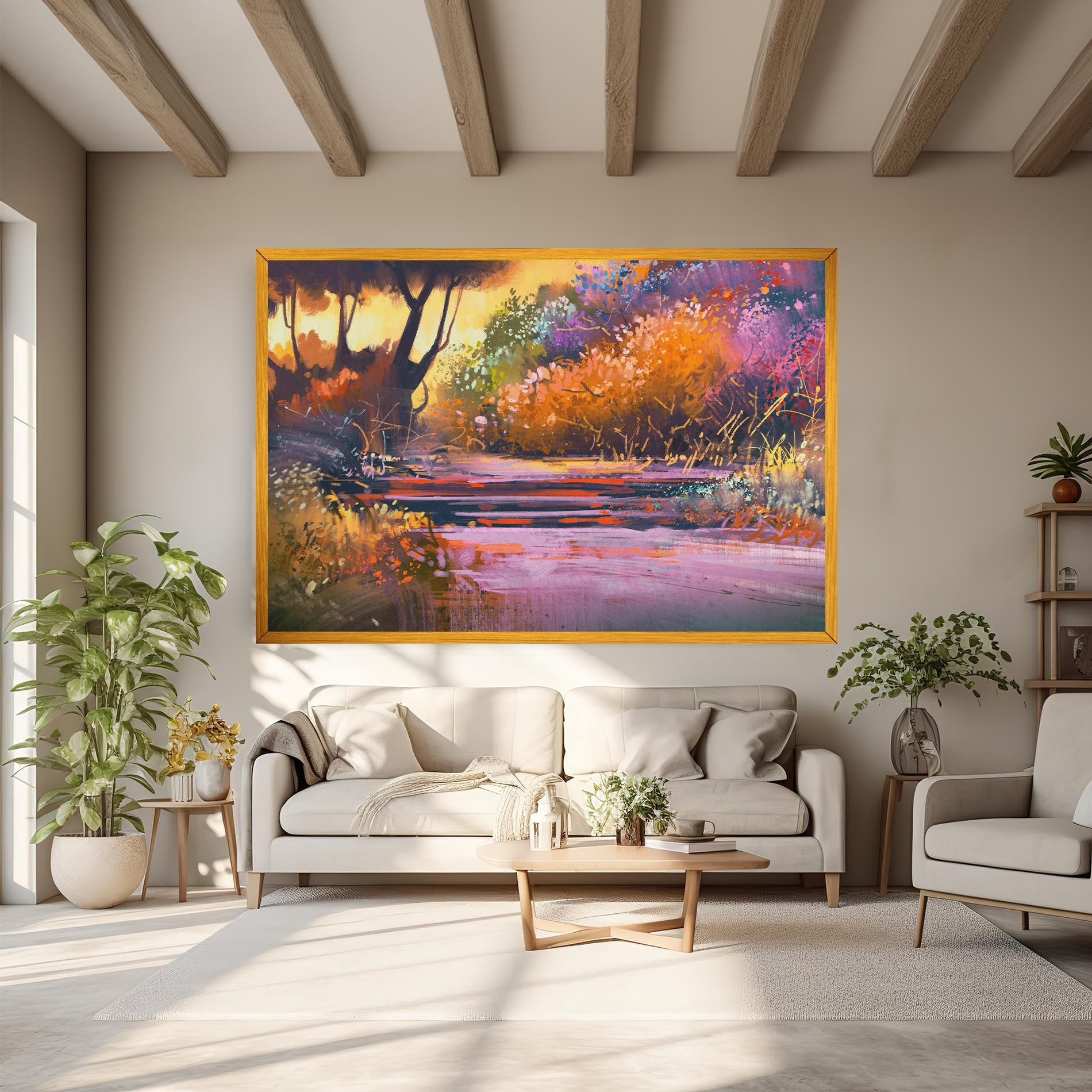 Landscape Colorful Trees mockup 6