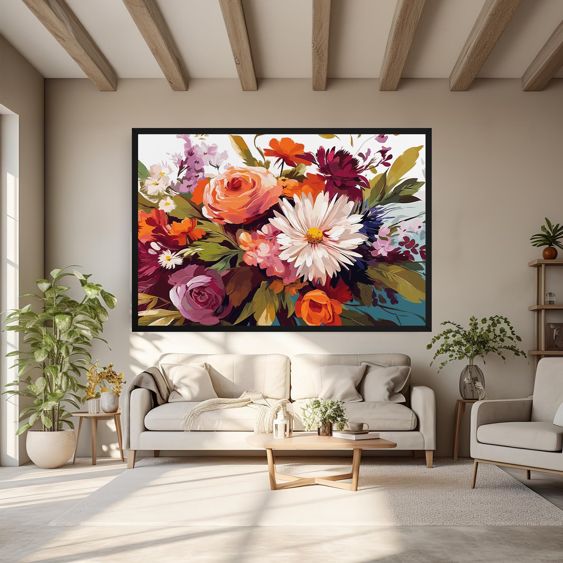 Vászonkép Cream Orange Spring mockup 6